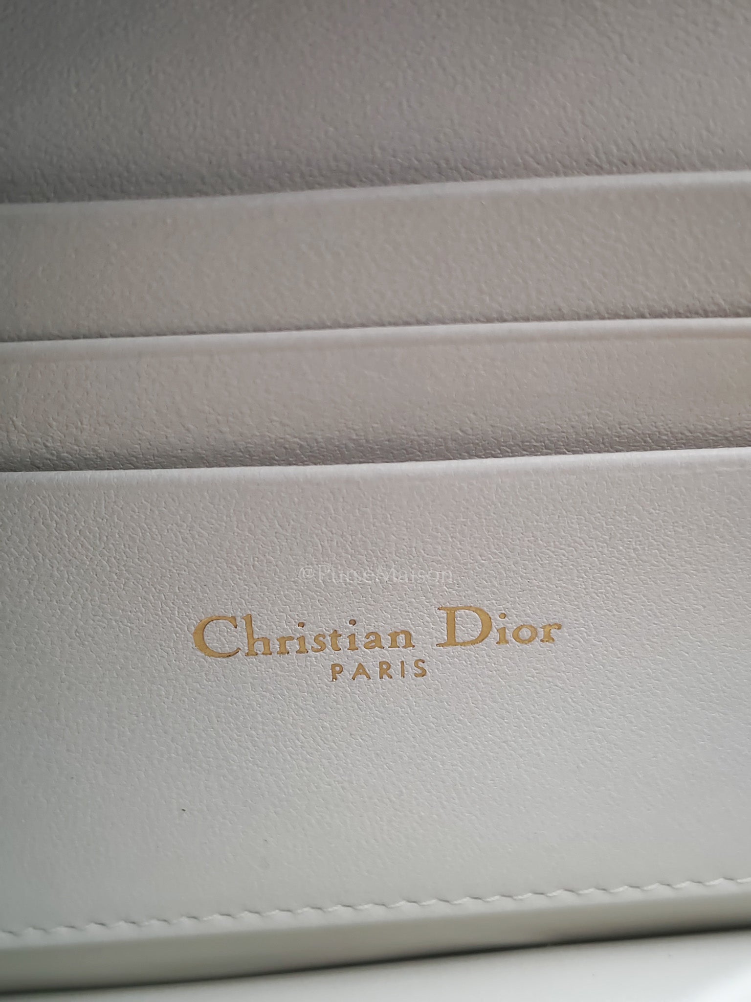 My Dior Mini Top Handle Bag in White Cannage Lambskin Leather