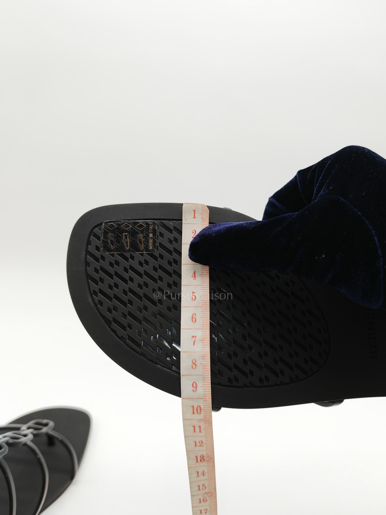 Mykonos Rubber Sandals in Black/Noir Size 38 EU (24 cm)