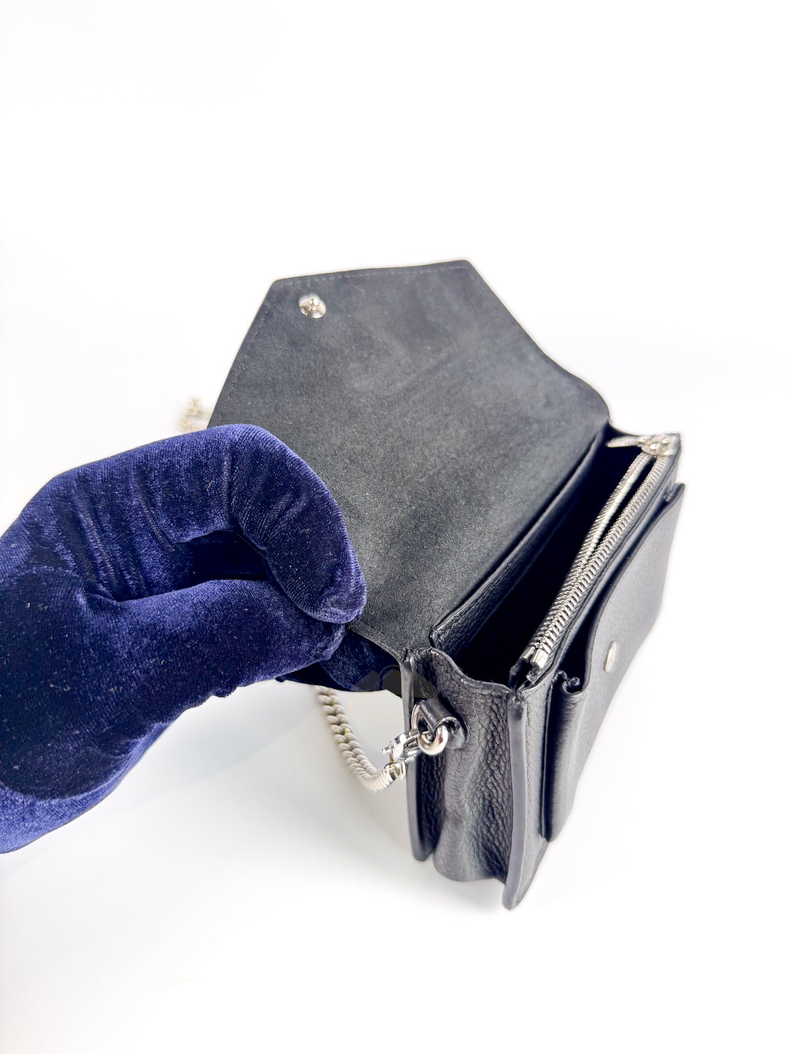 MyLockme Chain Bag in Grained Calfskin Leather (Date Code: UB0240) | Purse Maison Luxury Bags Shop