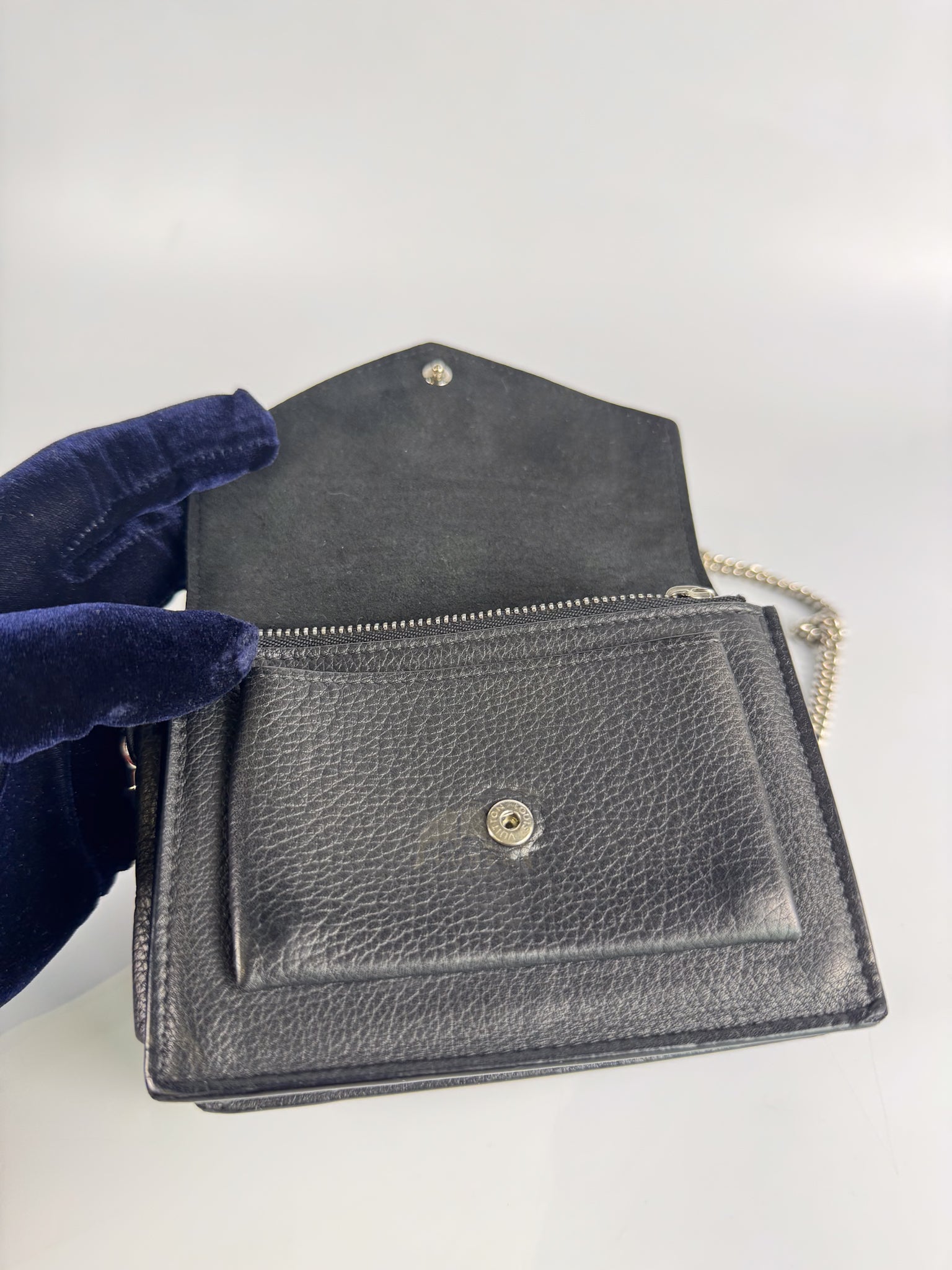 MyLockme Chain Bag in Grained Calfskin Leather (Date Code: UB0240) | Purse Maison Luxury Bags Shop