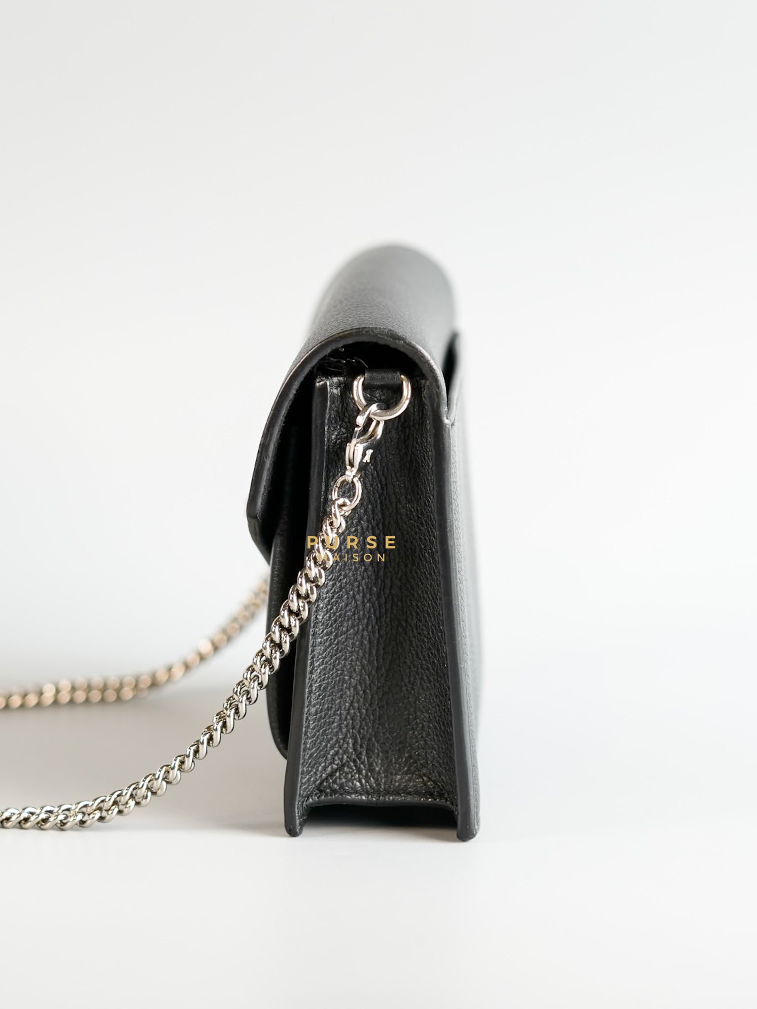 Mylockme Chain Pochette Lock me Leather (Date code: UB4290) | Purse Maison Luxury Bags Shop