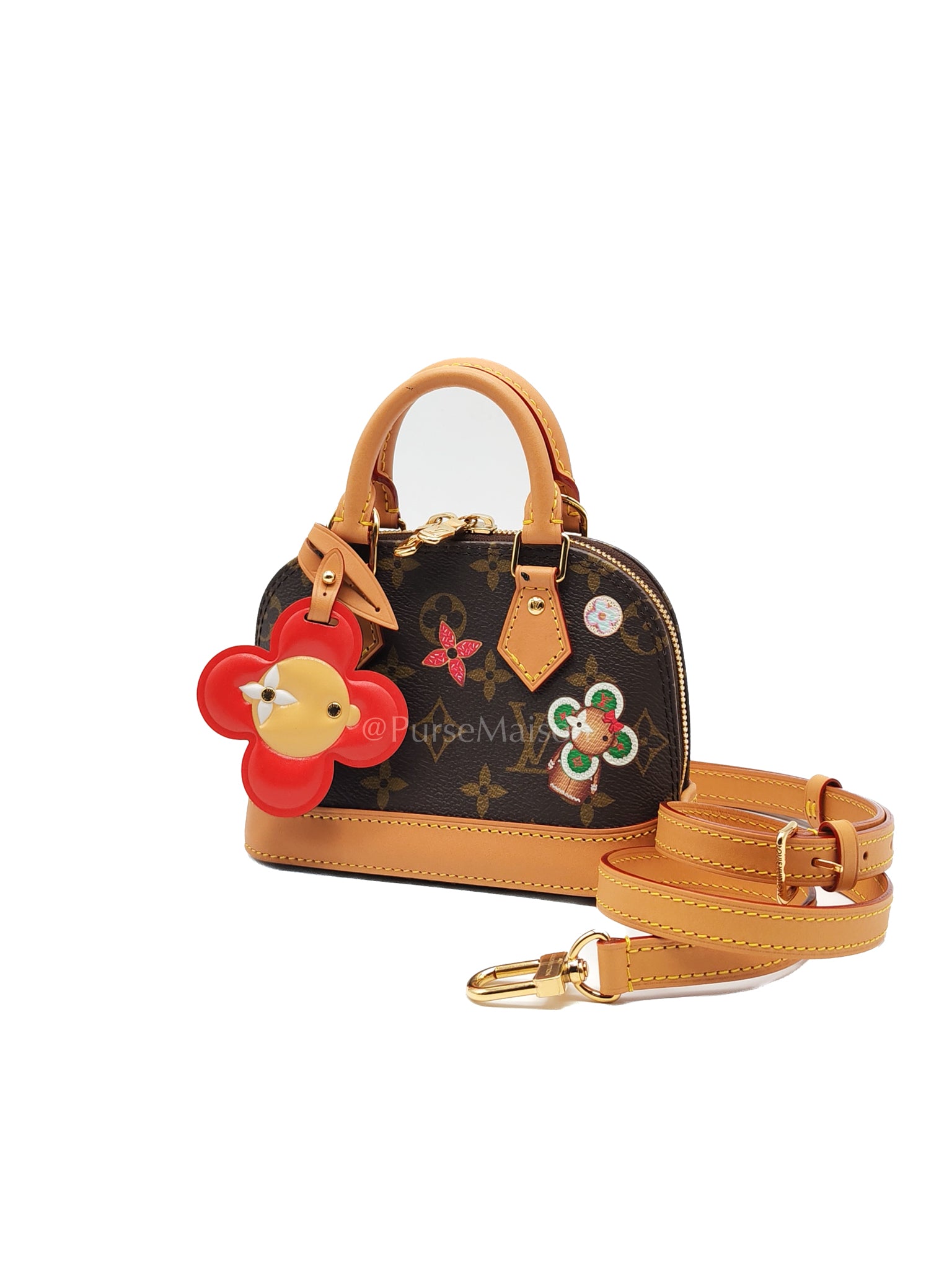 Nano Alma in Monogram Candy Factory Canvas Crossbody Bag (Microchip) | Purse Maison Luxury Bags Shop