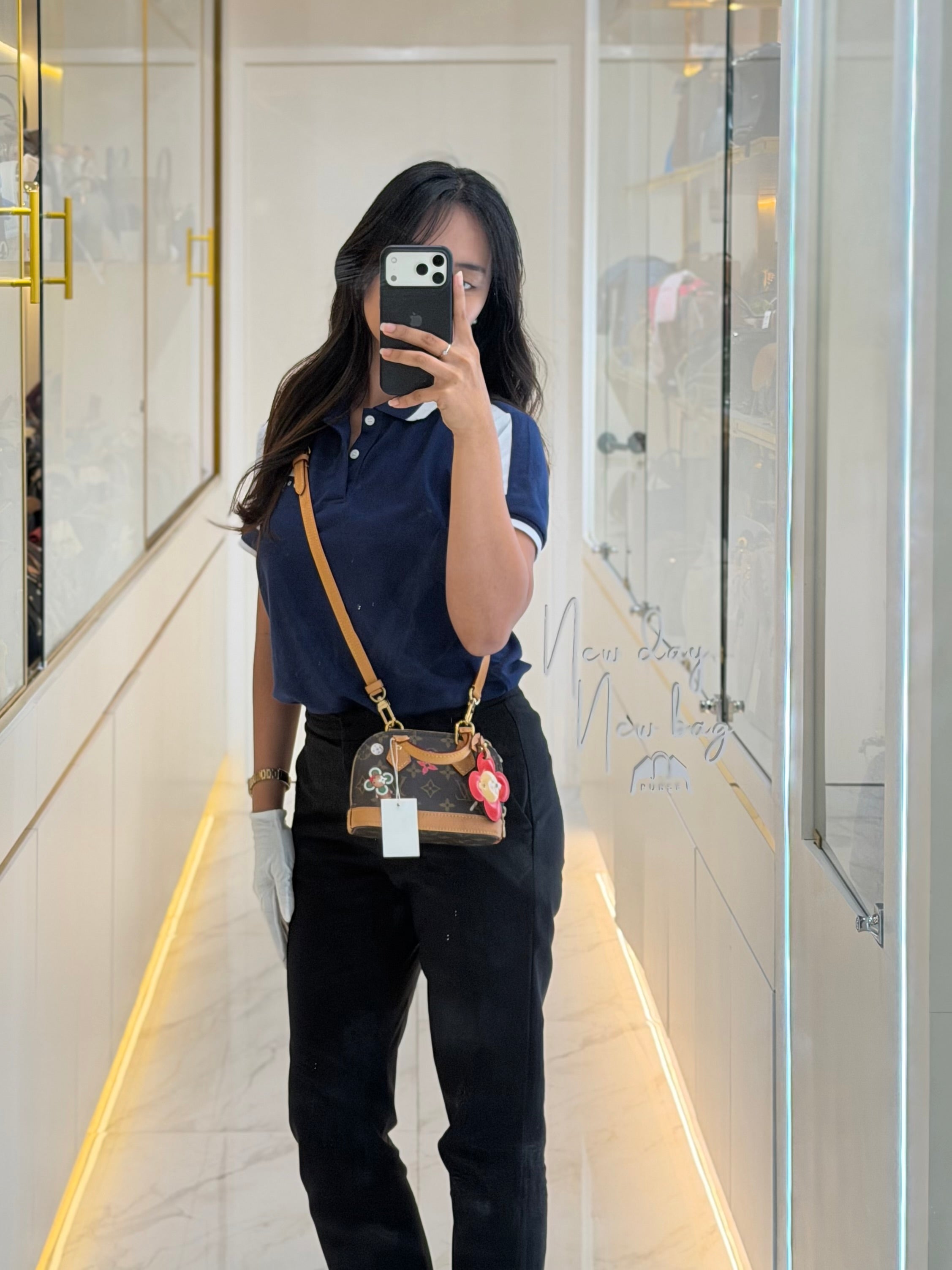 Nano Alma in Monogram Candy Factory Canvas Crossbody Bag (Microchip) | Purse Maison Luxury Bags Shop