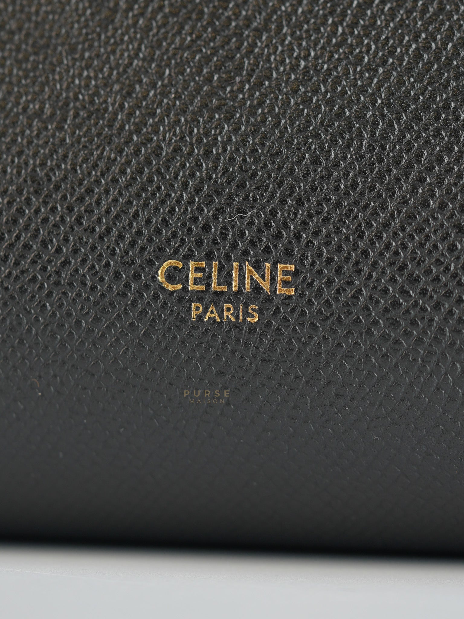 Nano Belt Bag In Black Grained Calfskin Leather | Purse Maison Luxury Bags Shop