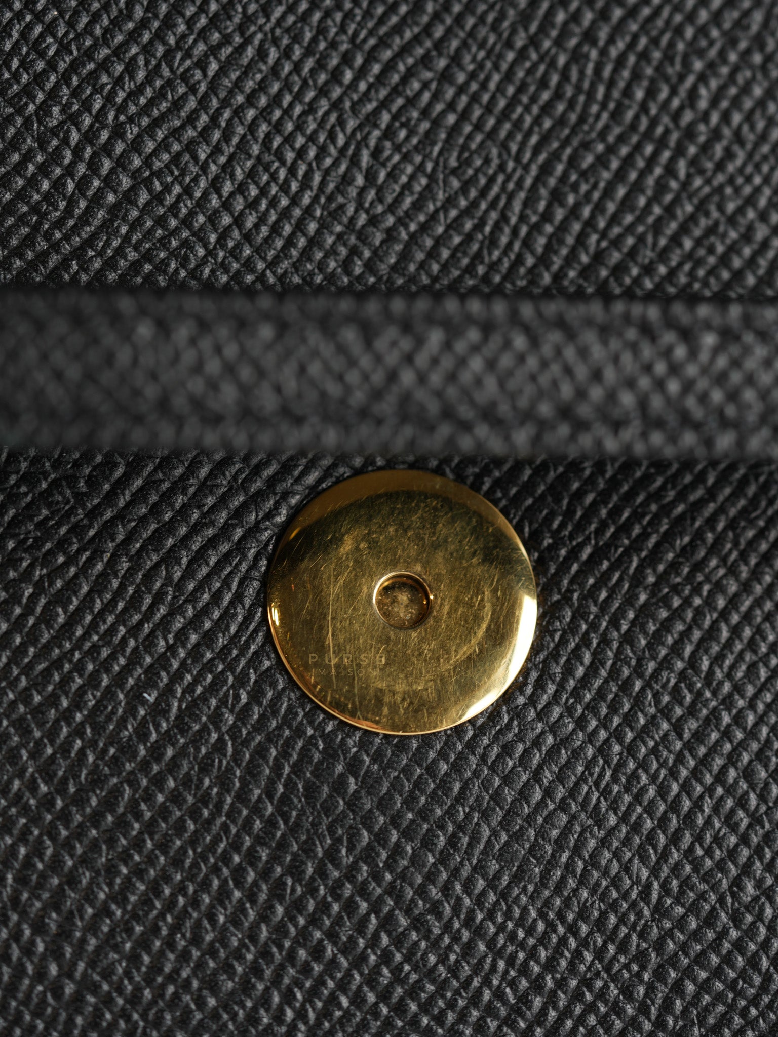 Nano Belt Bag In Black Grained Calfskin Leather | Purse Maison Luxury Bags Shop