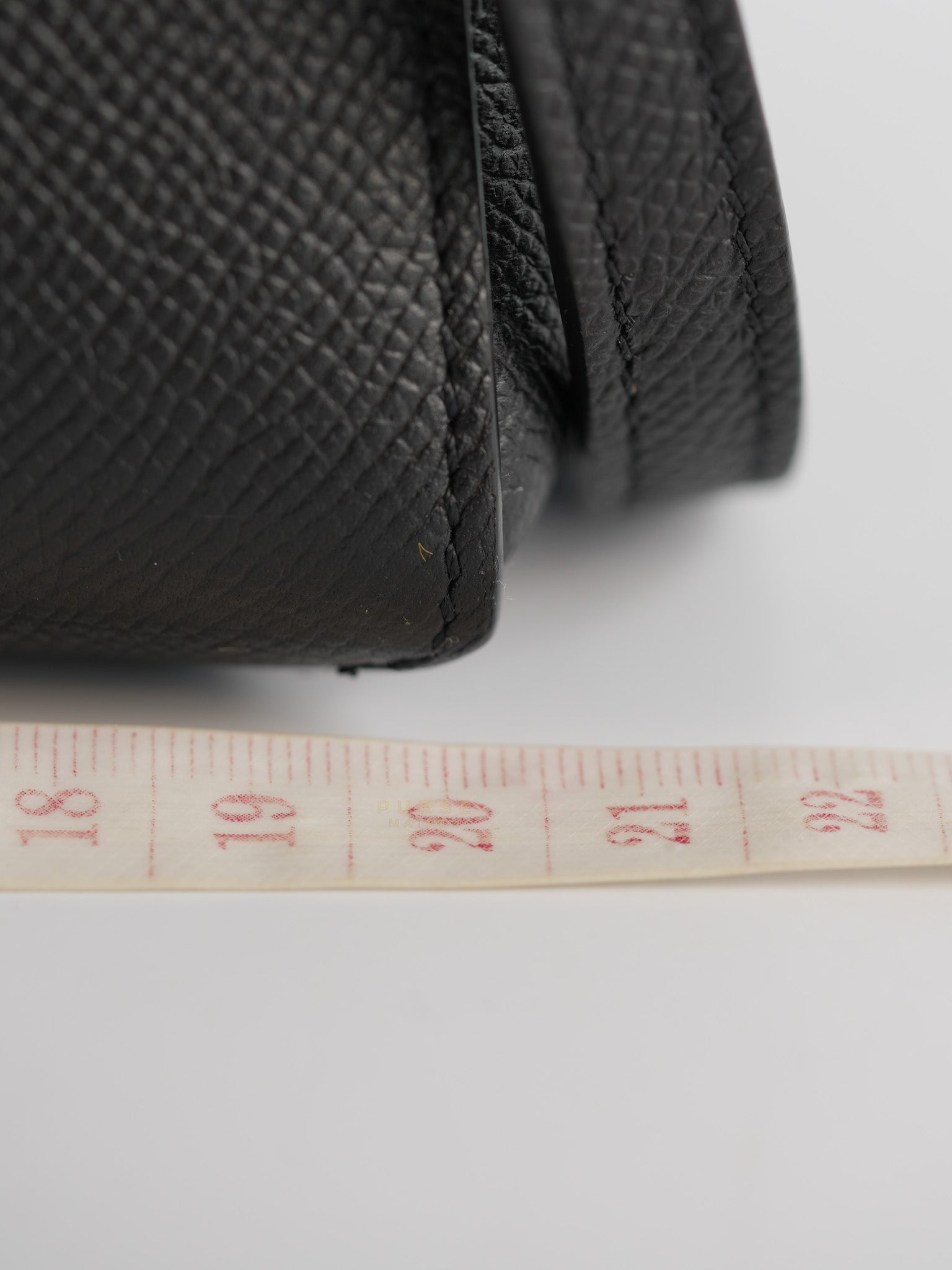 Nano Belt Bag In Black Grained Calfskin Leather | Purse Maison Luxury Bags Shop