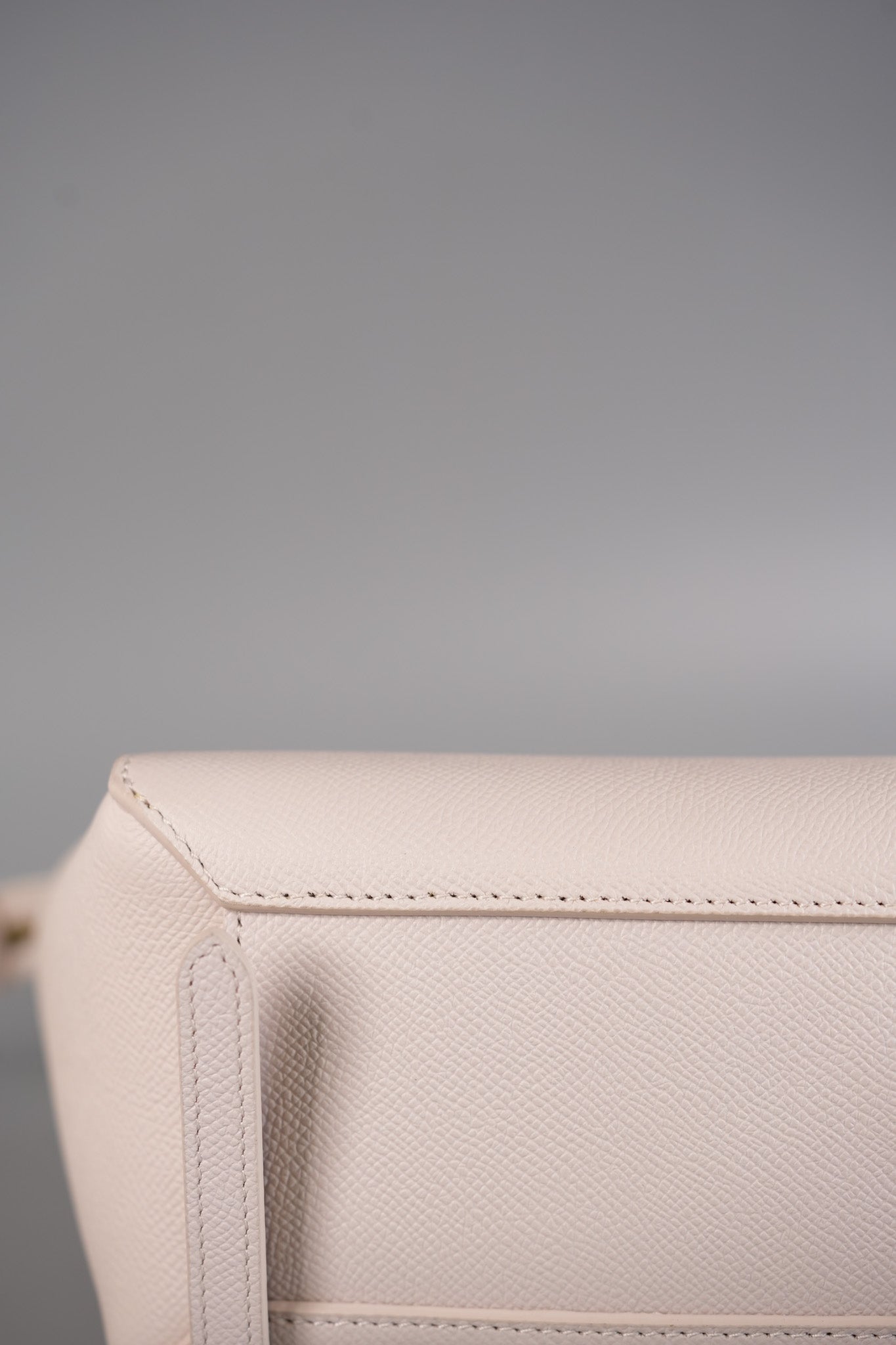 Nano Belt Bag in Light Pink Grained Calfskin Leather | Purse Maison Luxury Bags Shop