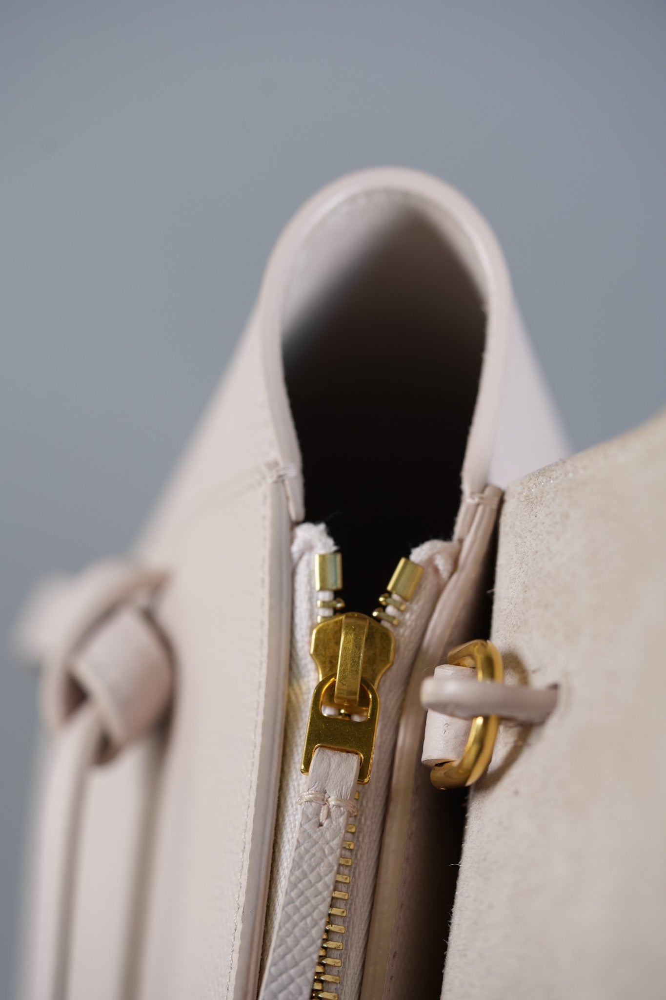 Nano Belt Bag in Light Pink Grained Calfskin Leather | Purse Maison Luxury Bags Shop