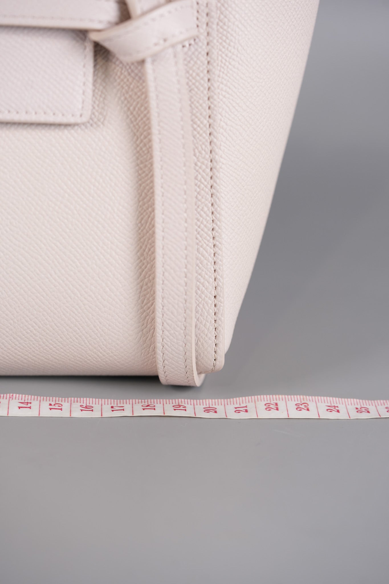 Nano Belt Bag in Light Pink Grained Calfskin Leather | Purse Maison Luxury Bags Shop