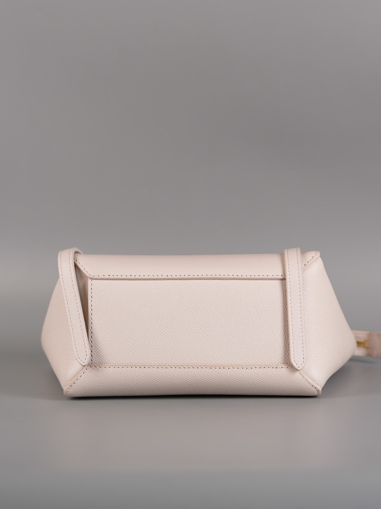 Nano Belt Bag in Light Pink Grained Calfskin Leather | Purse Maison Luxury Bags Shop