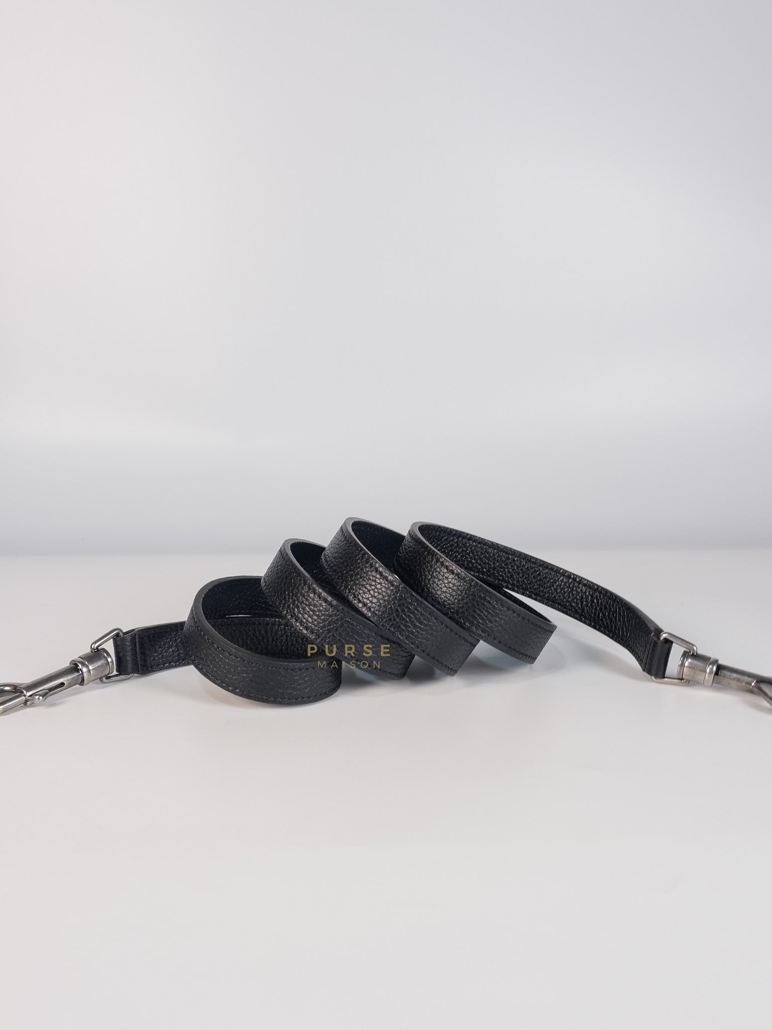 Nano Luggage Black Drummed Calfskin Leather Bag | Purse Maison Luxury Bags Shop