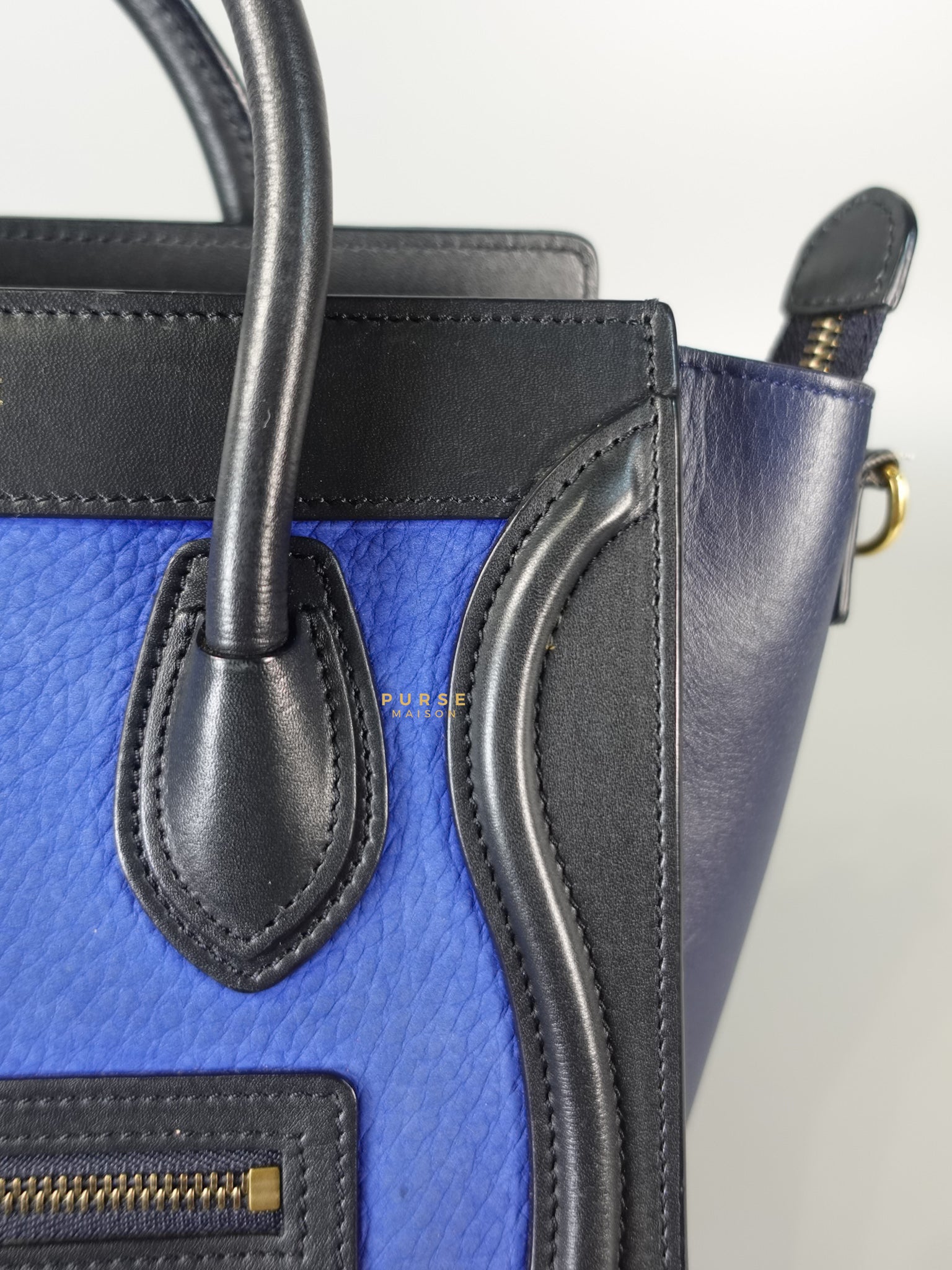 Nano Luggage Tricolor Bag | Purse Maison Luxury Bags Shop