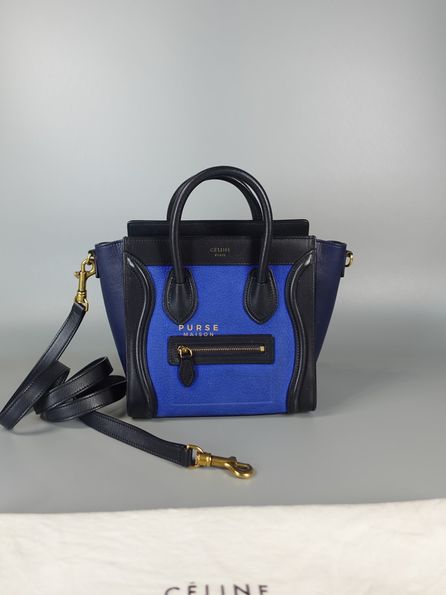 Nano Luggage Tricolor Bag | Purse Maison Luxury Bags Shop