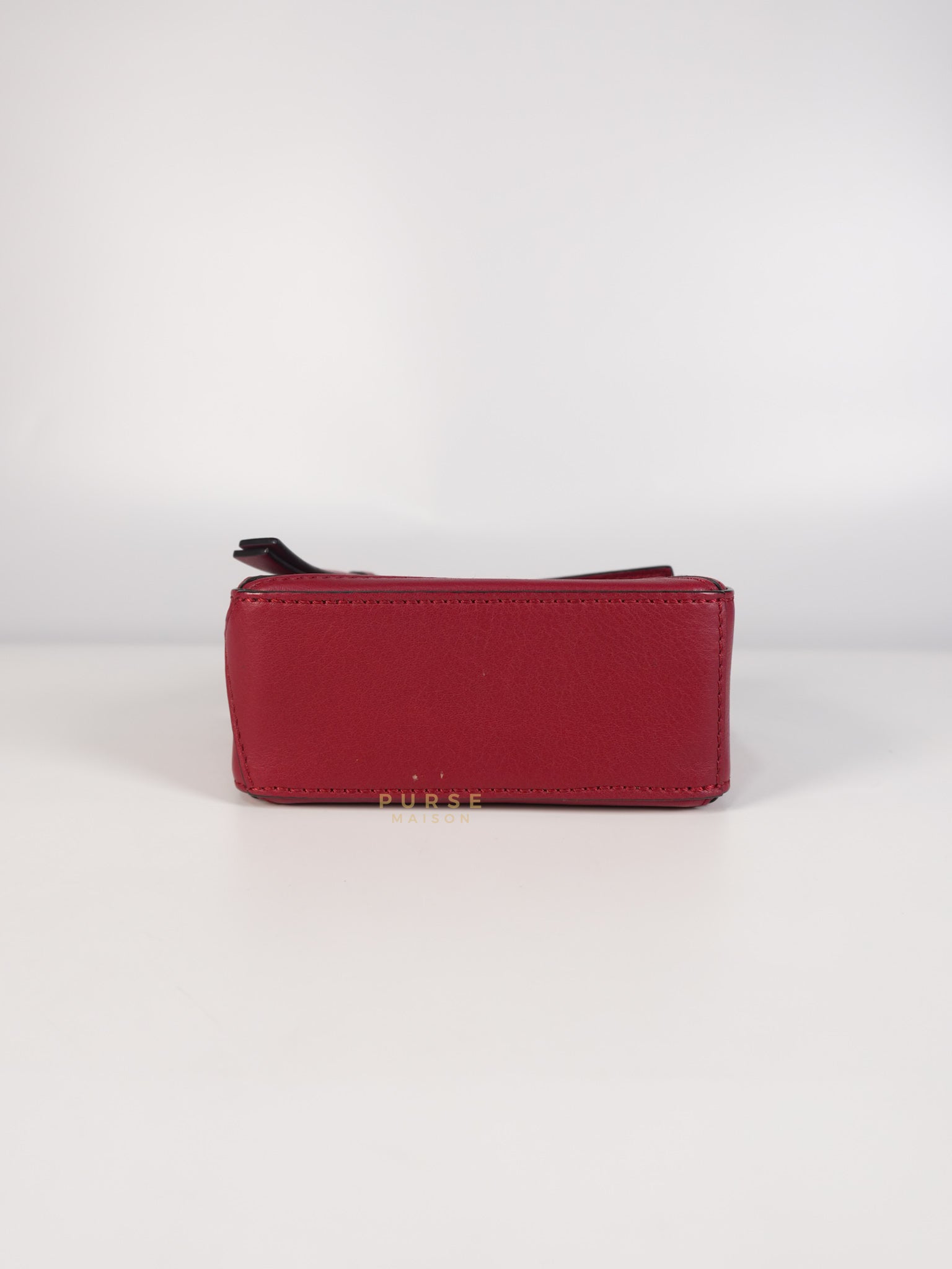 Nano Puzzle in Red Calfskin Leather | Purse Maison Luxury Bags Shop
