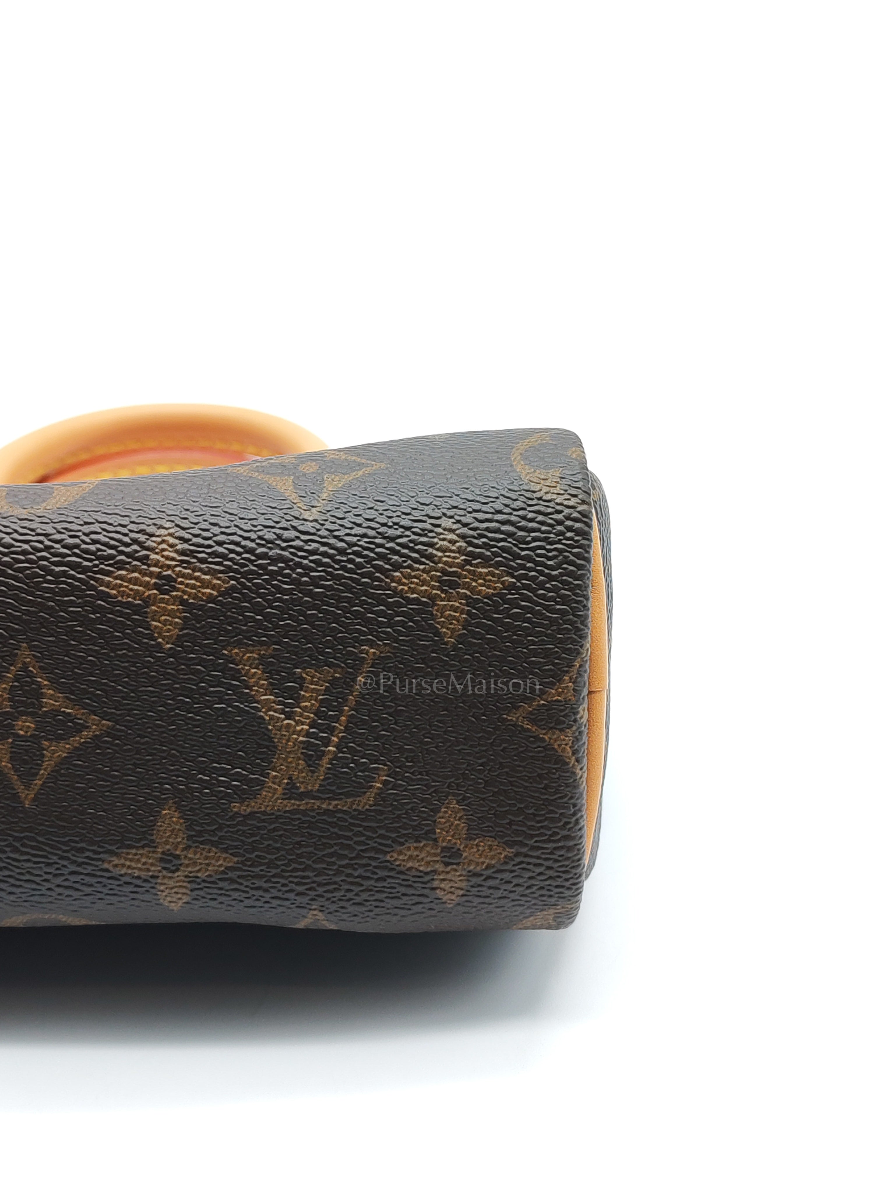 Nano Speedy Bandoulière in Monogram Canvas & Gold Hardware (Datecode: TN3265) | Purse Maison Luxury Bags Shop