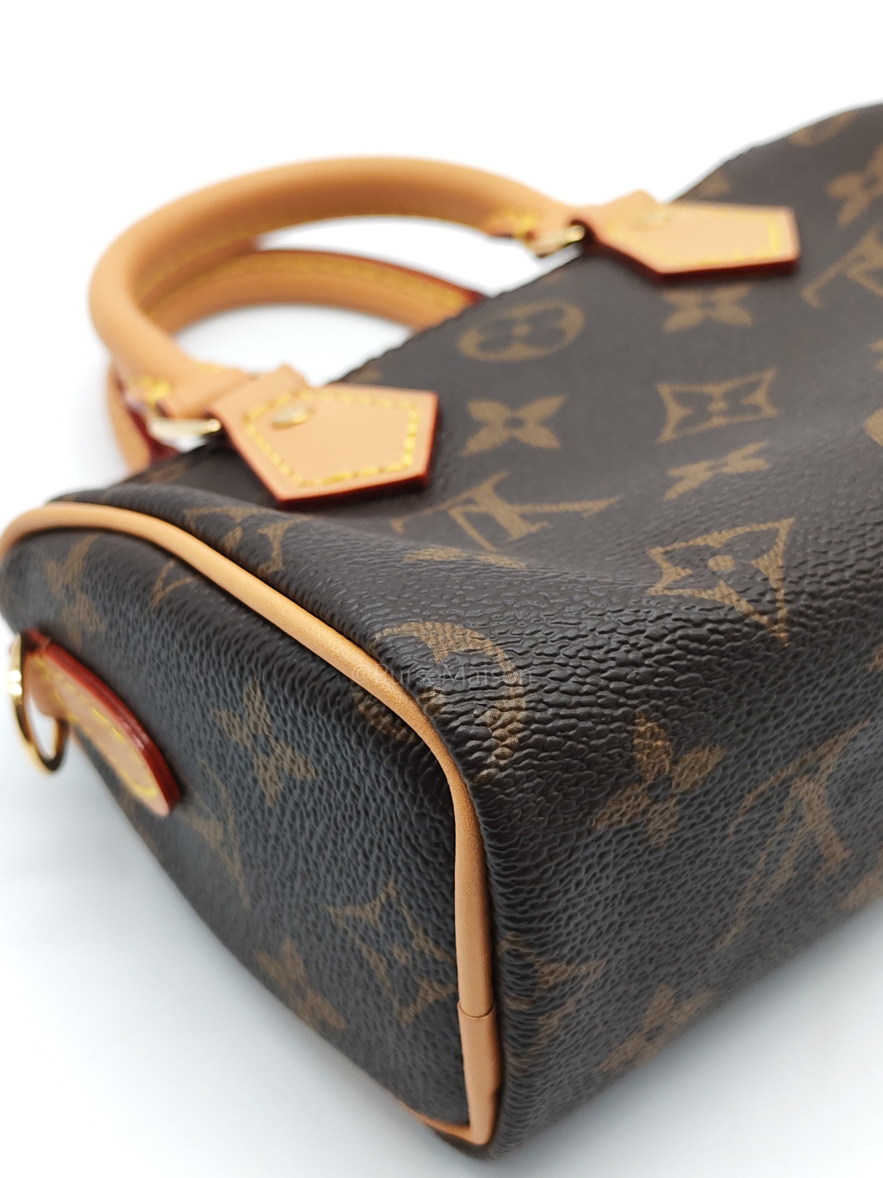 Nano Speedy Bandoulière in Monogram Canvas & Gold Hardware (Datecode: TN3265) | Purse Maison Luxury Bags Shop