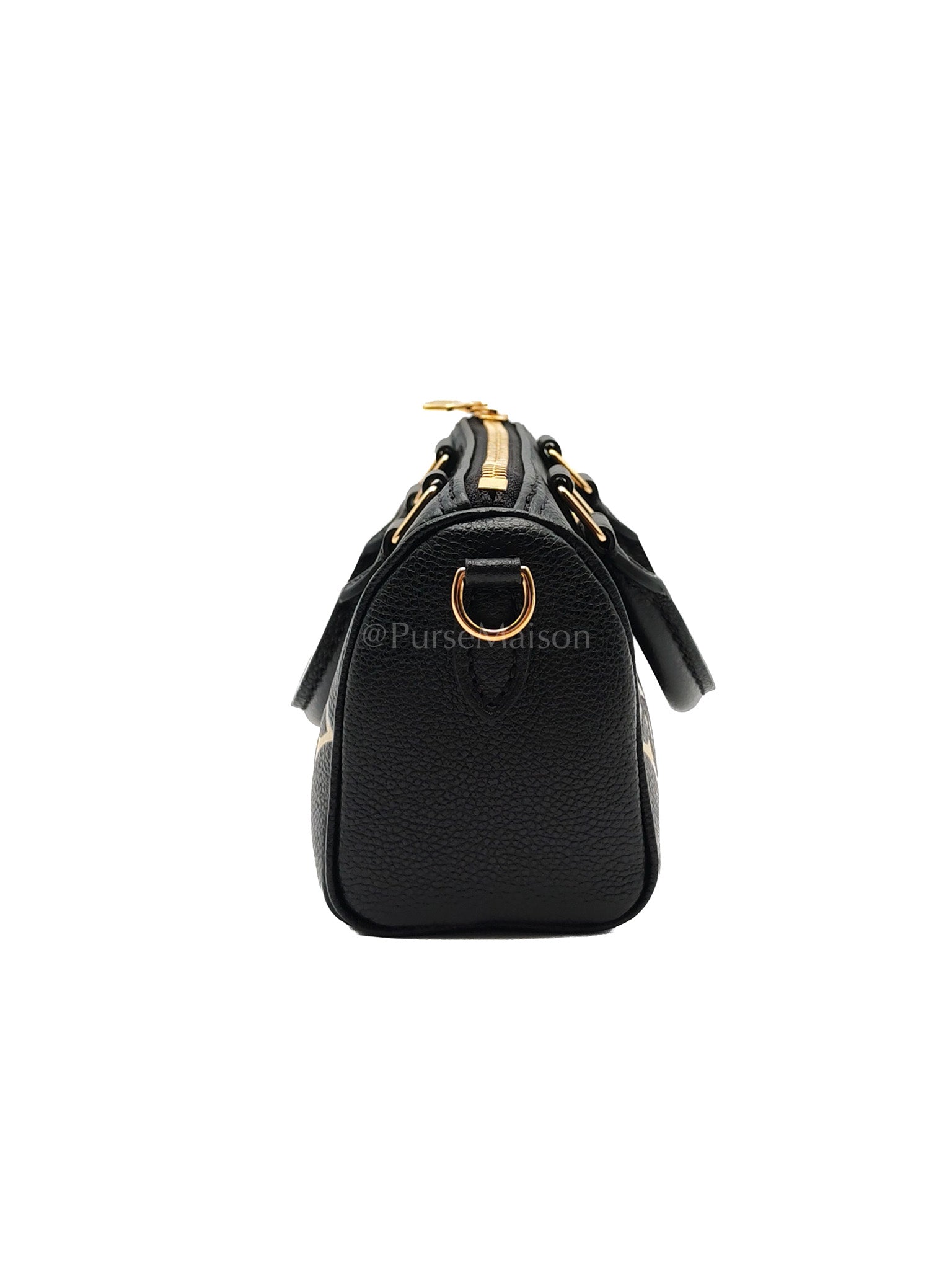 Nano Speedy in Bicolor Monogram Empriente Leather Crossbody Bag (Microchip) | Purse Maison Luxury Bags Shop