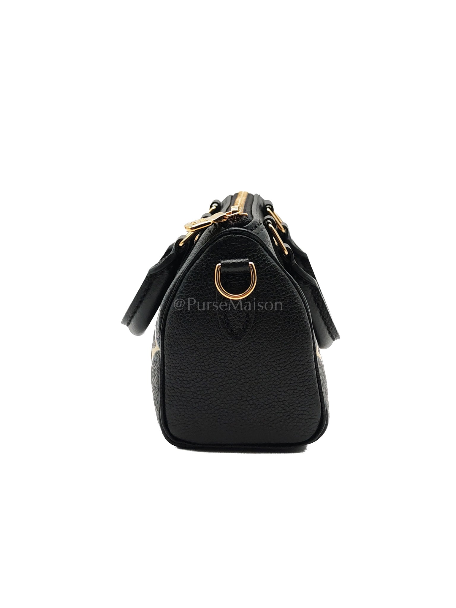 Nano Speedy in Bicolor Monogram Empriente Leather Crossbody Bag (Microchip) | Purse Maison Luxury Bags Shop
