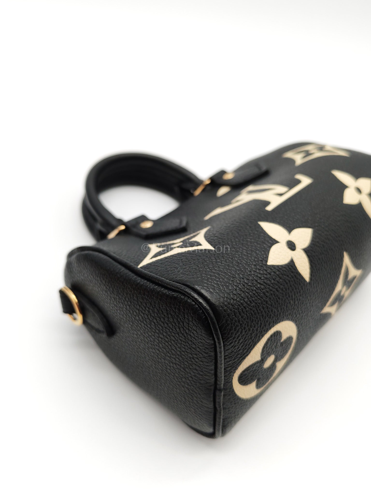 Nano Speedy in Bicolor Monogram Empriente Leather Crossbody Bag (Microchip) | Purse Maison Luxury Bags Shop