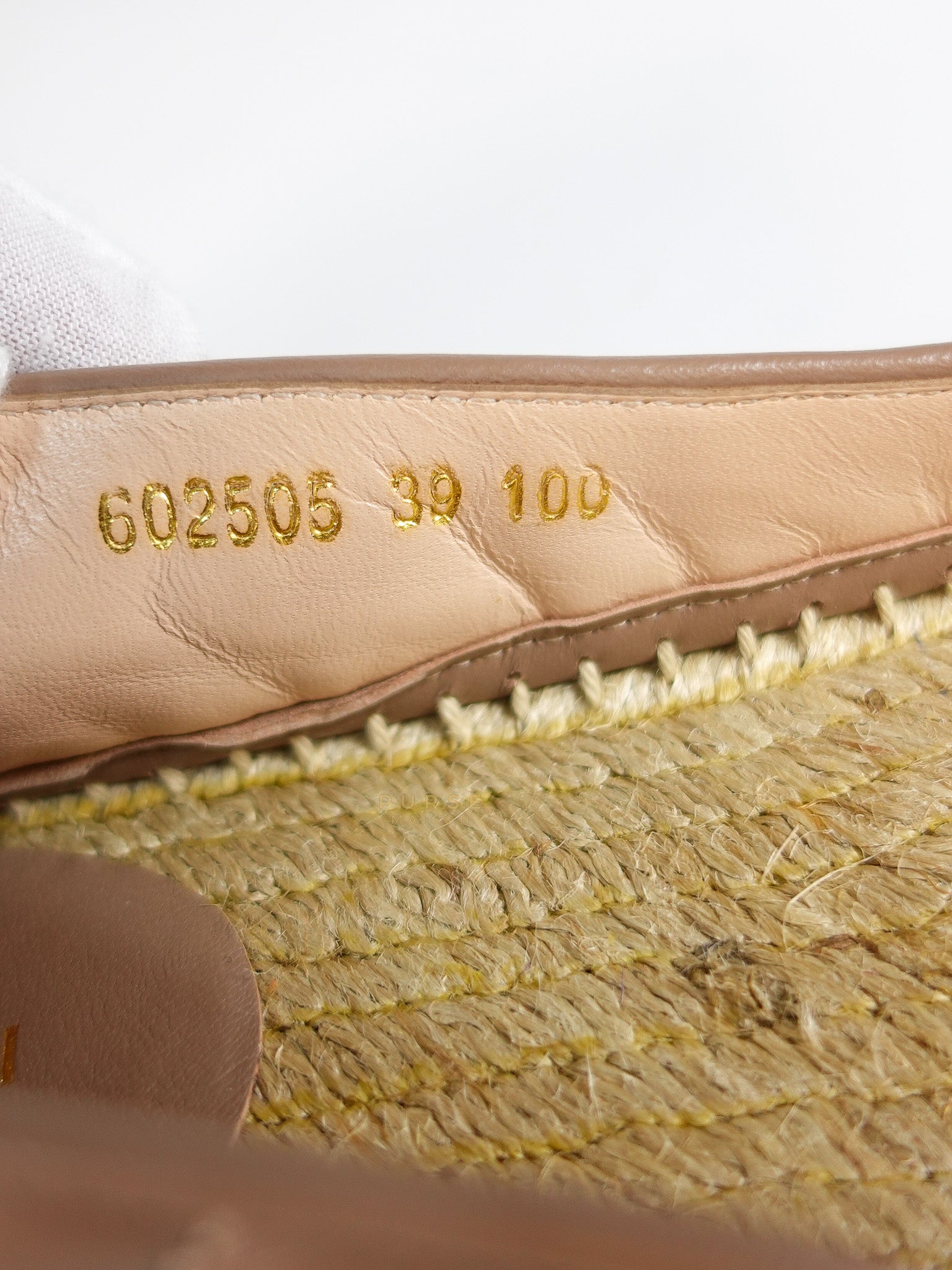 Nappa Matelasse GG Marmont Espadrilles Shoes in Porcelain Rose for Women Size 39 EU (24.5) | Purse Maison Luxury Bags Shop