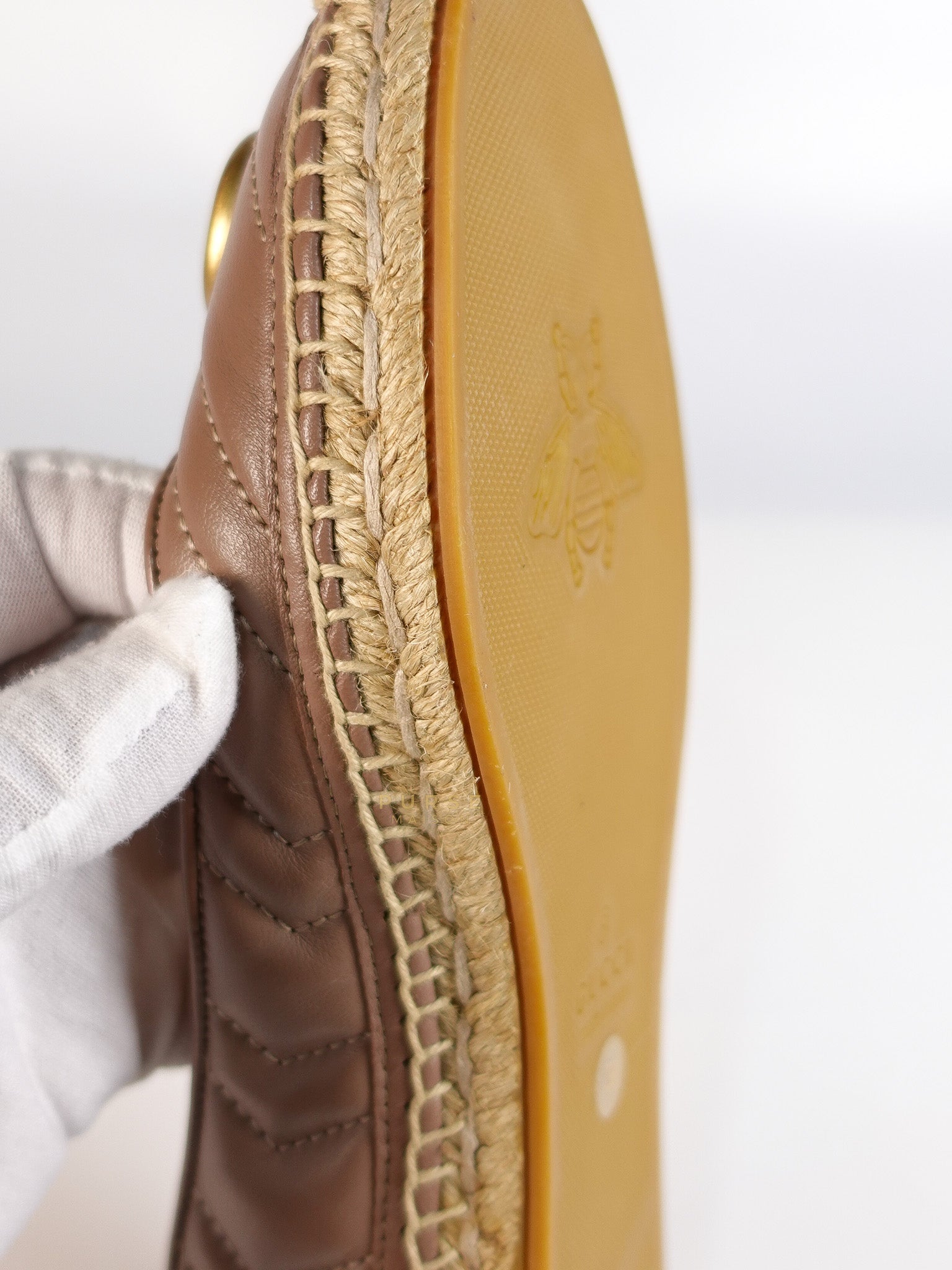 Nappa Matelasse GG Marmont Espadrilles Shoes in Porcelain Rose for Women Size 39 EU (24.5) | Purse Maison Luxury Bags Shop
