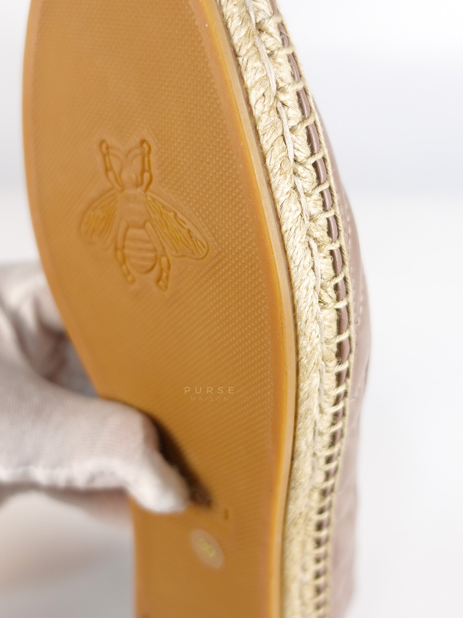 Nappa Matelasse GG Marmont Espadrilles Shoes in Porcelain Rose for Women Size 39 EU (24.5) | Purse Maison Luxury Bags Shop