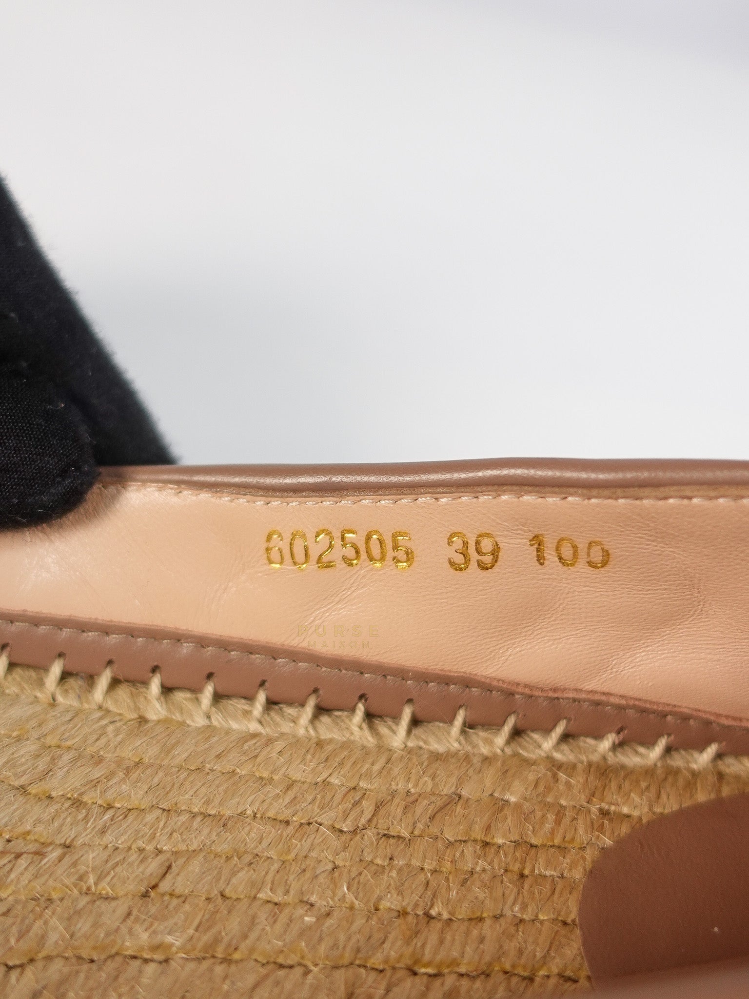 Nappa Matelasse GG Marmont Espadrilles Shoes in Porcelain Rose for Women Size 39 EU (24.5) | Purse Maison Luxury Bags Shop