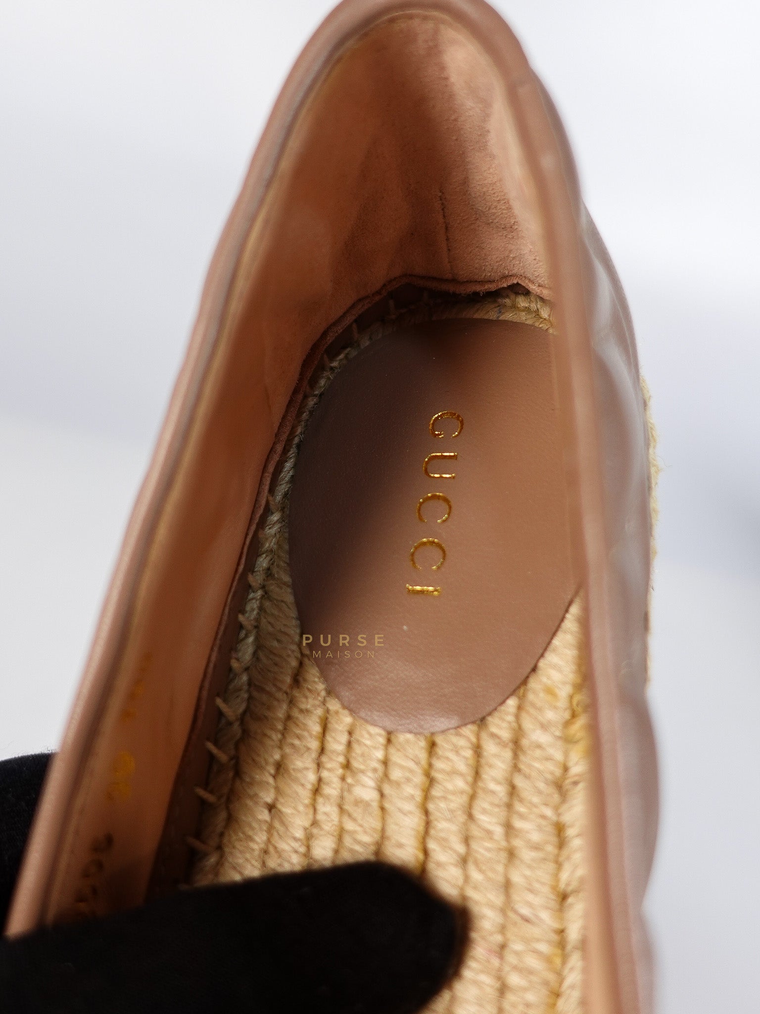 Nappa Matelasse GG Marmont Espadrilles Shoes in Porcelain Rose for Women Size 39 EU (24.5) | Purse Maison Luxury Bags Shop