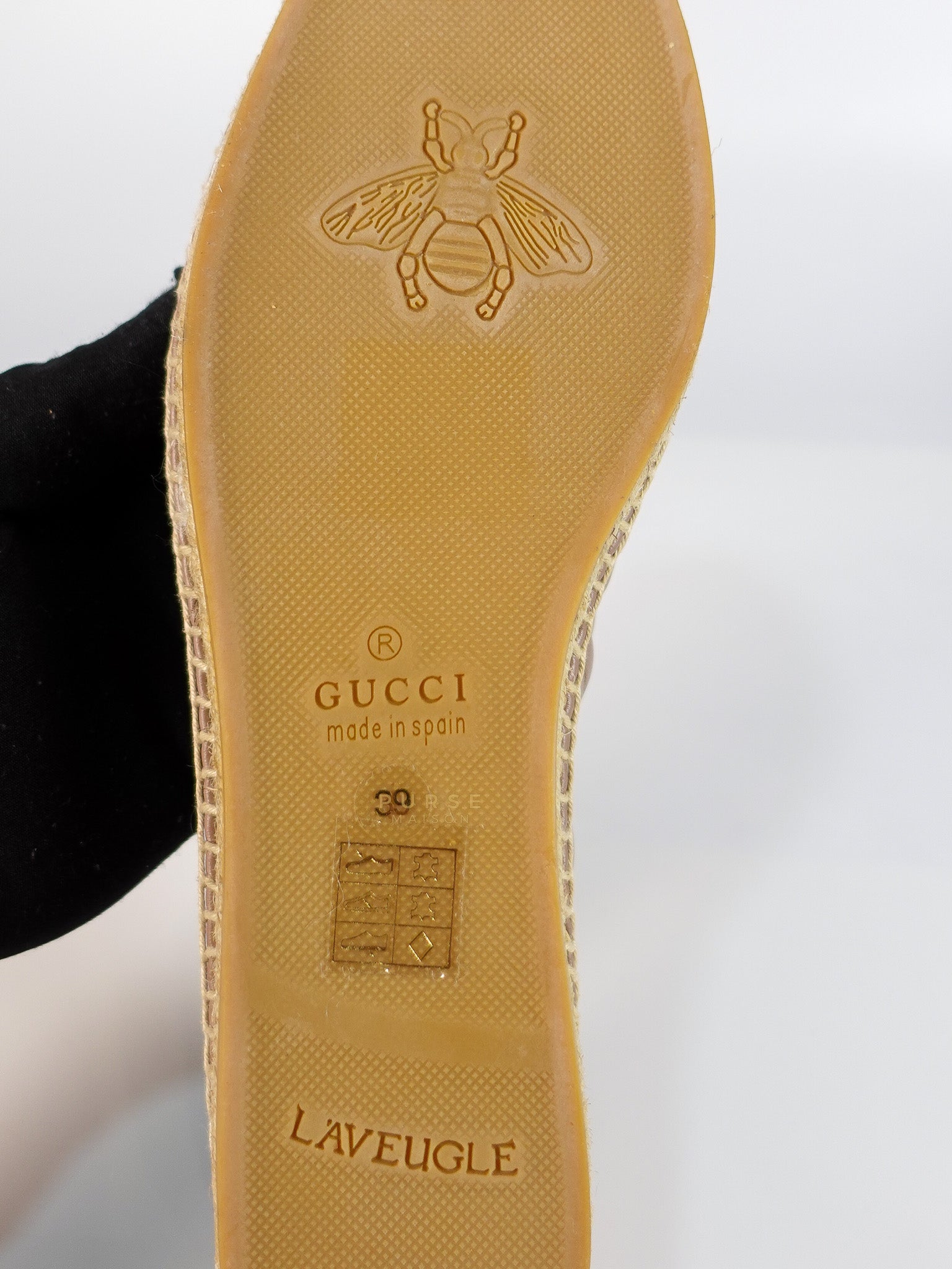 Nappa Matelasse GG Marmont Espadrilles Shoes in Porcelain Rose for Women Size 39 EU (24.5) | Purse Maison Luxury Bags Shop