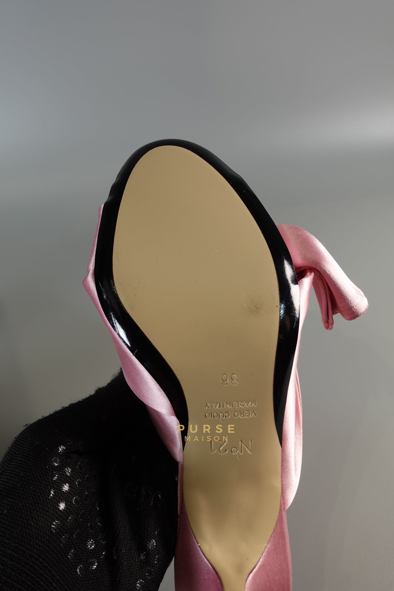 N°21 Rosa Bow Mules Size 36 (23cm) | Purse Maison Luxury Bags Shop