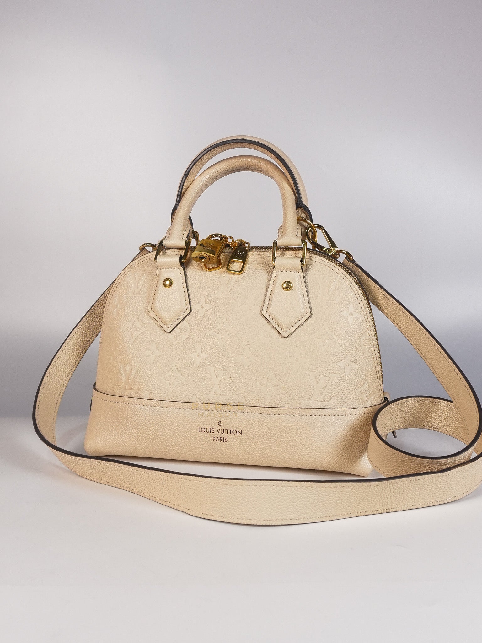 Neo Alma BB in Cream Monogram Empreinte Leather (Datecode: AR4169) | Purse Maison Luxury Bags Shop