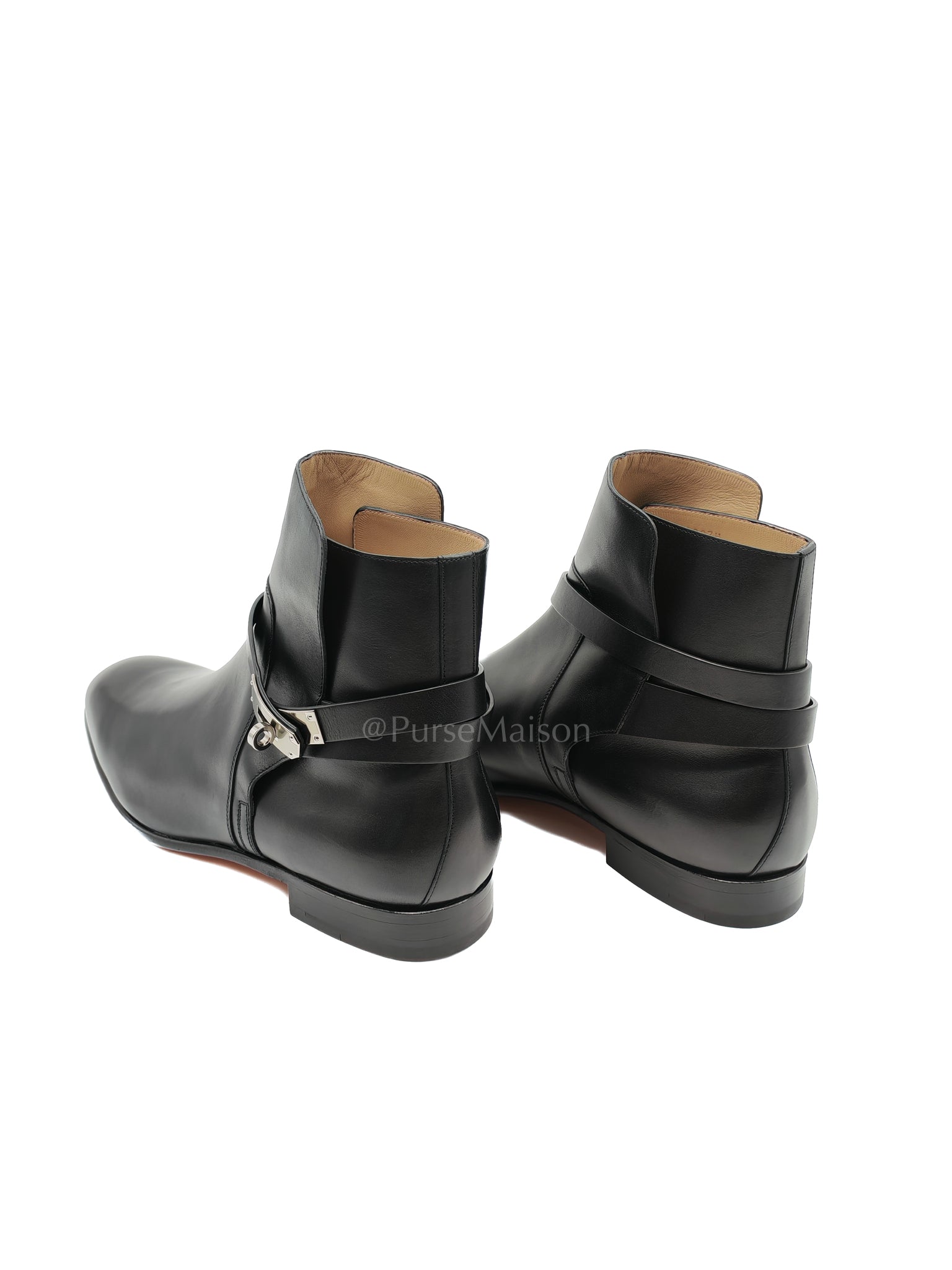 Neo Ankle Boots Noir (Black) in Calfskin Leather Size 44.5 EU (29 CM) | Purse Maison Luxury Bags Shop