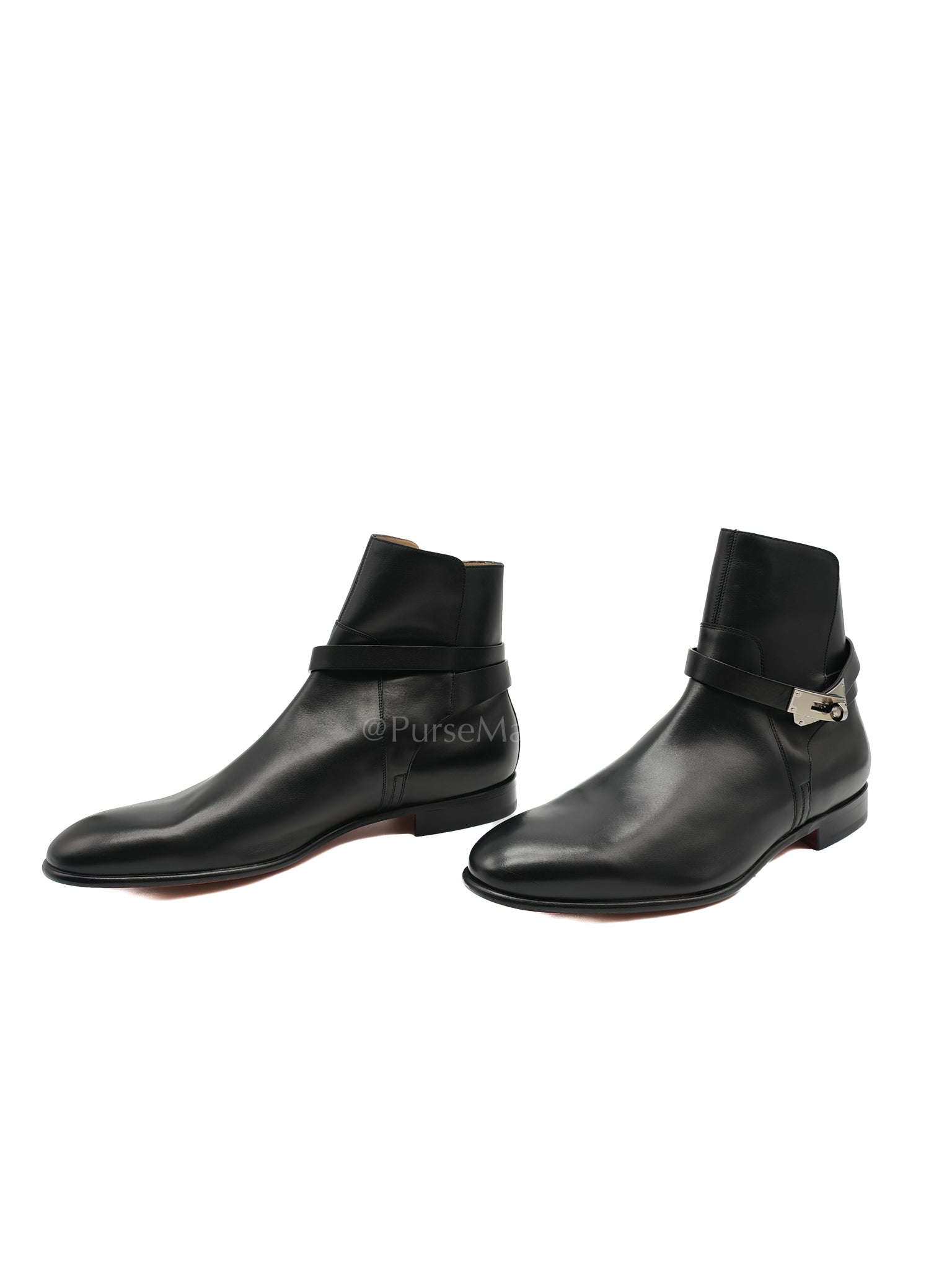 Neo Ankle Boots Noir (Black) in Calfskin Leather Size 44.5 EU (29 CM) | Purse Maison Luxury Bags Shop