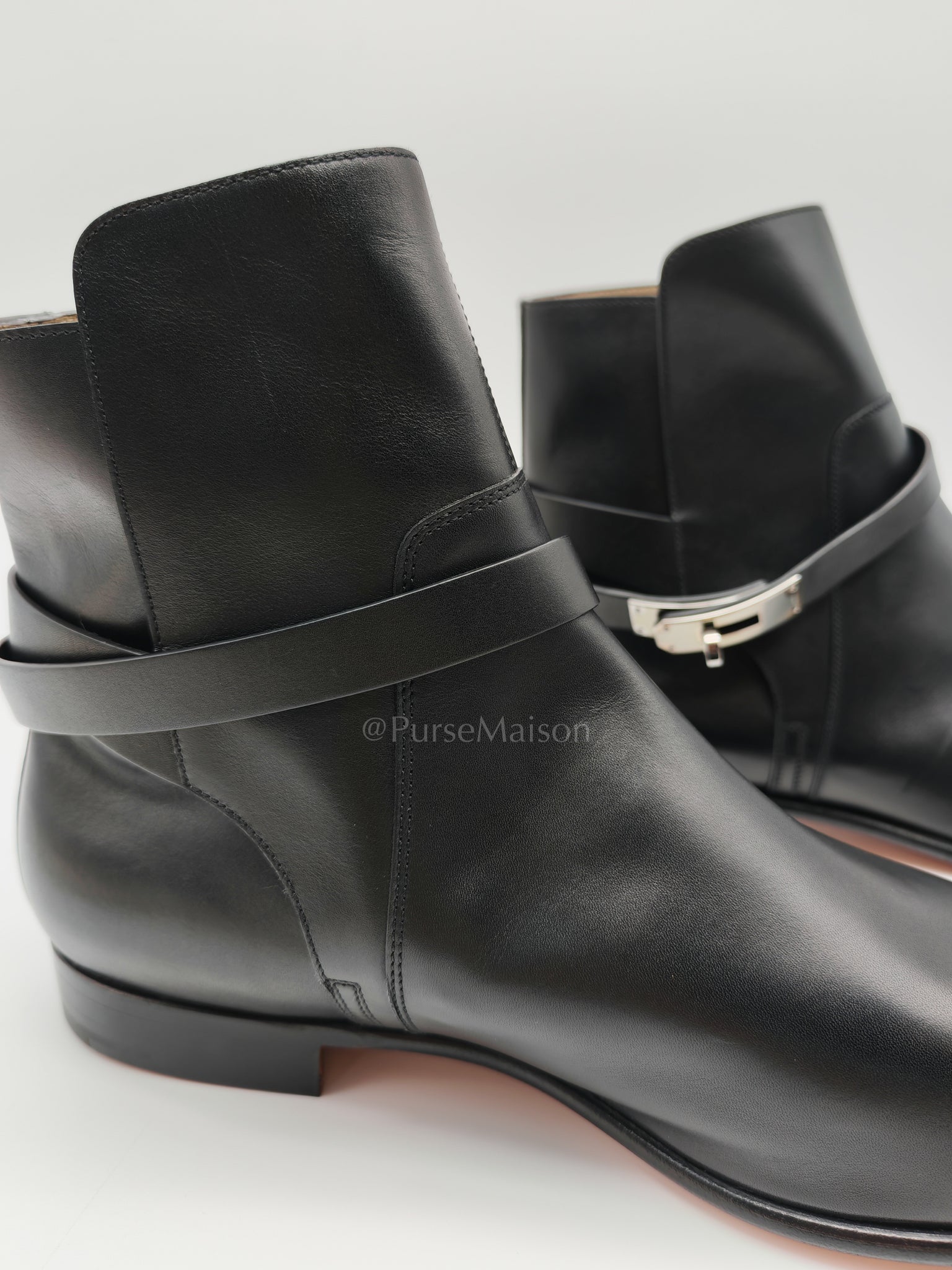 Neo Ankle Boots Noir (Black) in Calfskin Leather Size 44.5 EU (29 CM) | Purse Maison Luxury Bags Shop