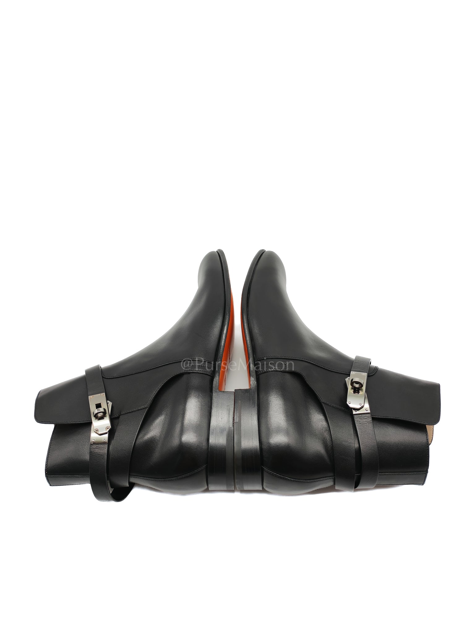 Neo Ankle Boots Noir (Black) in Calfskin Leather Size 44.5 EU (29 CM) | Purse Maison Luxury Bags Shop