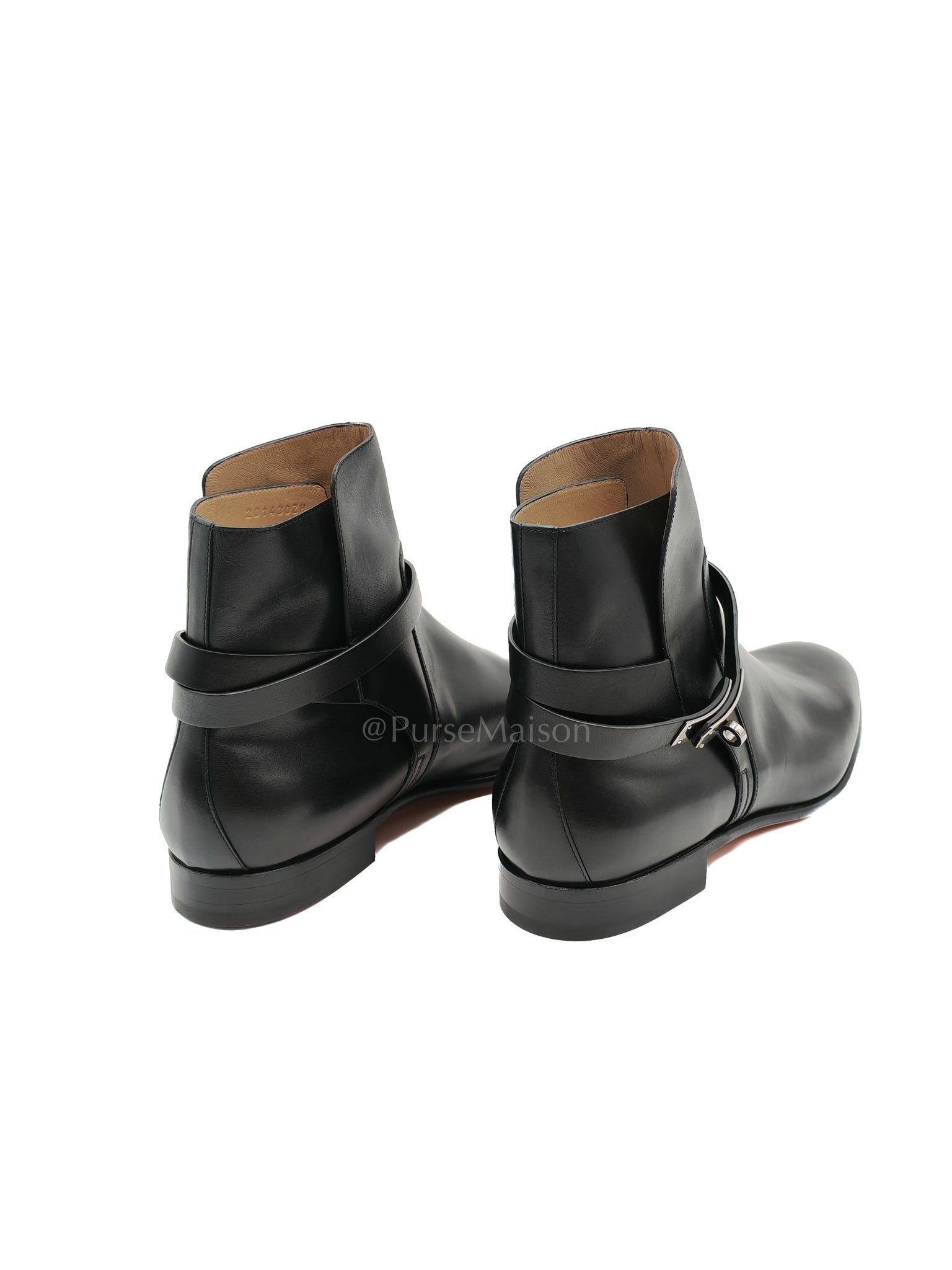 Neo Ankle Boots Noir (Black) in Calfskin Leather Size 44.5 EU (29 CM) | Purse Maison Luxury Bags Shop