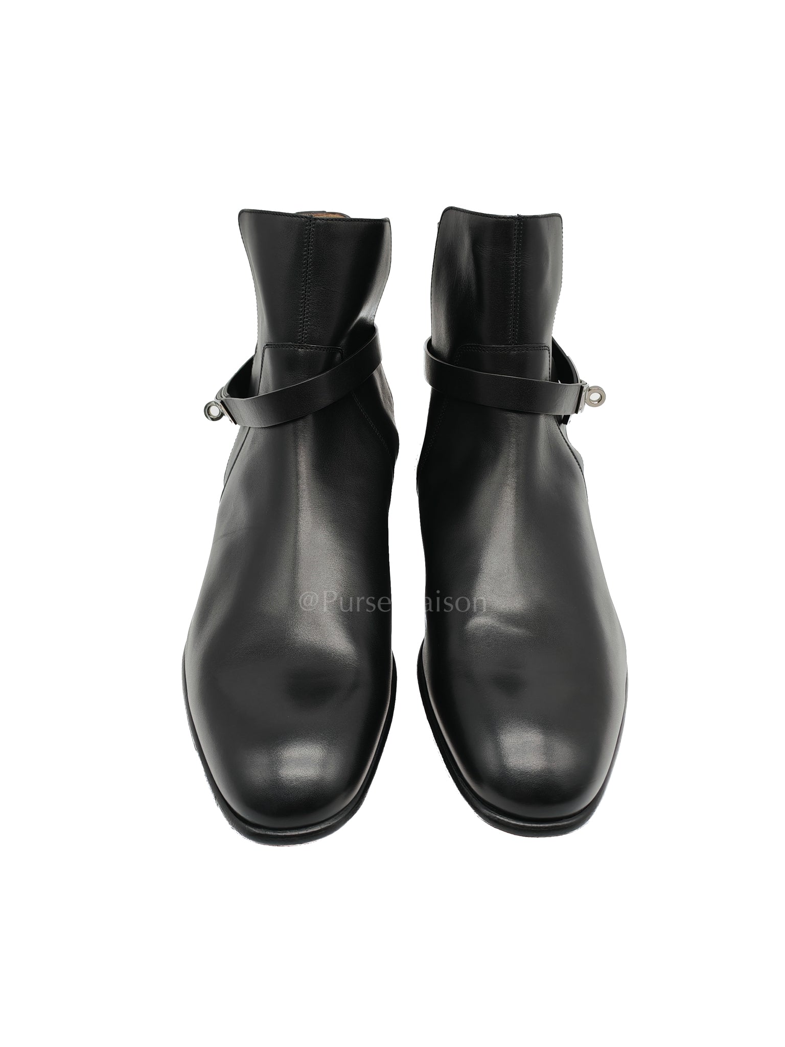 Neo Ankle Boots Noir (Black) in Calfskin Leather Size 44.5 EU (29 CM) | Purse Maison Luxury Bags Shop