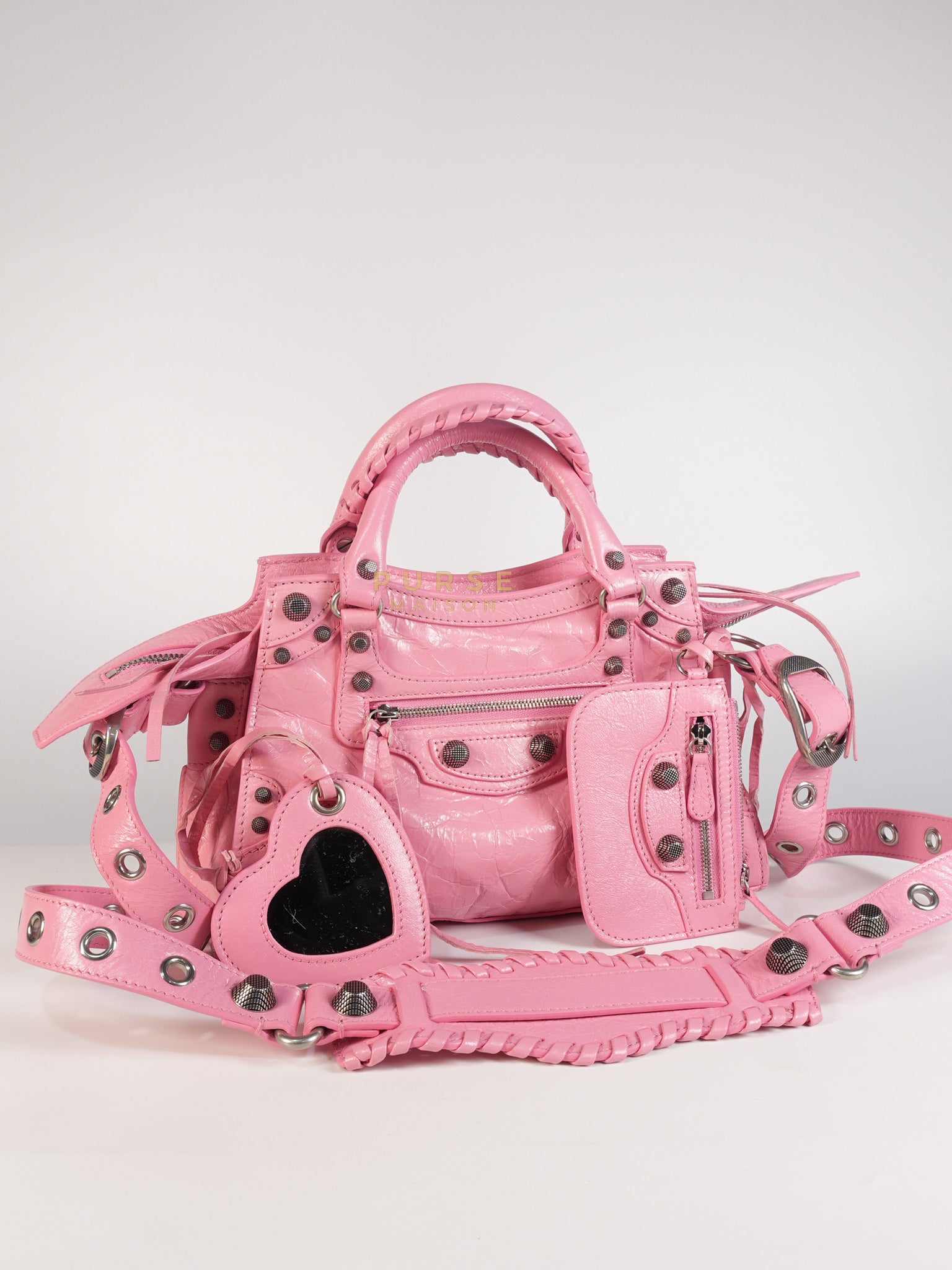 Neo Cagole Arena XS in Sweet Pink Agneau Leather | Purse Maison Luxury Bags Shop