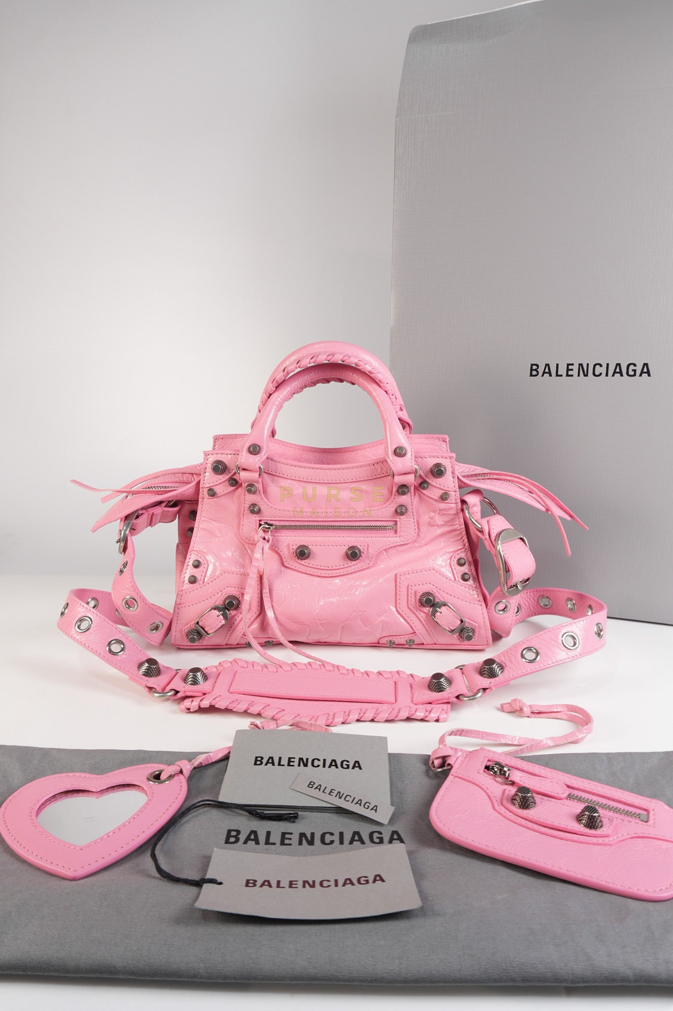 Neo Cagole Arena XS in Sweet Pink Agneau Leather | Purse Maison Luxury Bags Shop