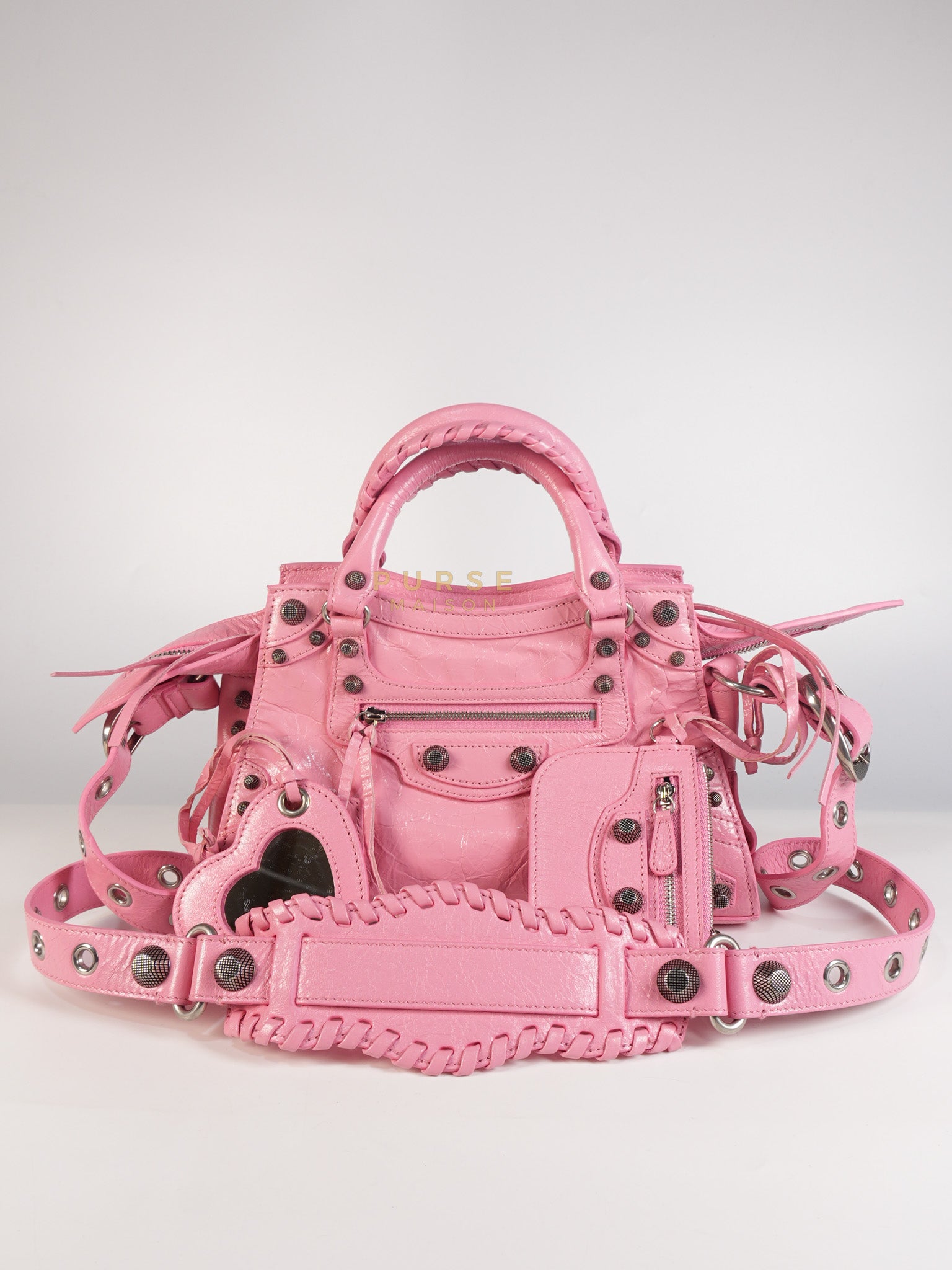 Neo Cagole Arena XS in Sweet Pink Agneau Leather | Purse Maison Luxury Bags Shop