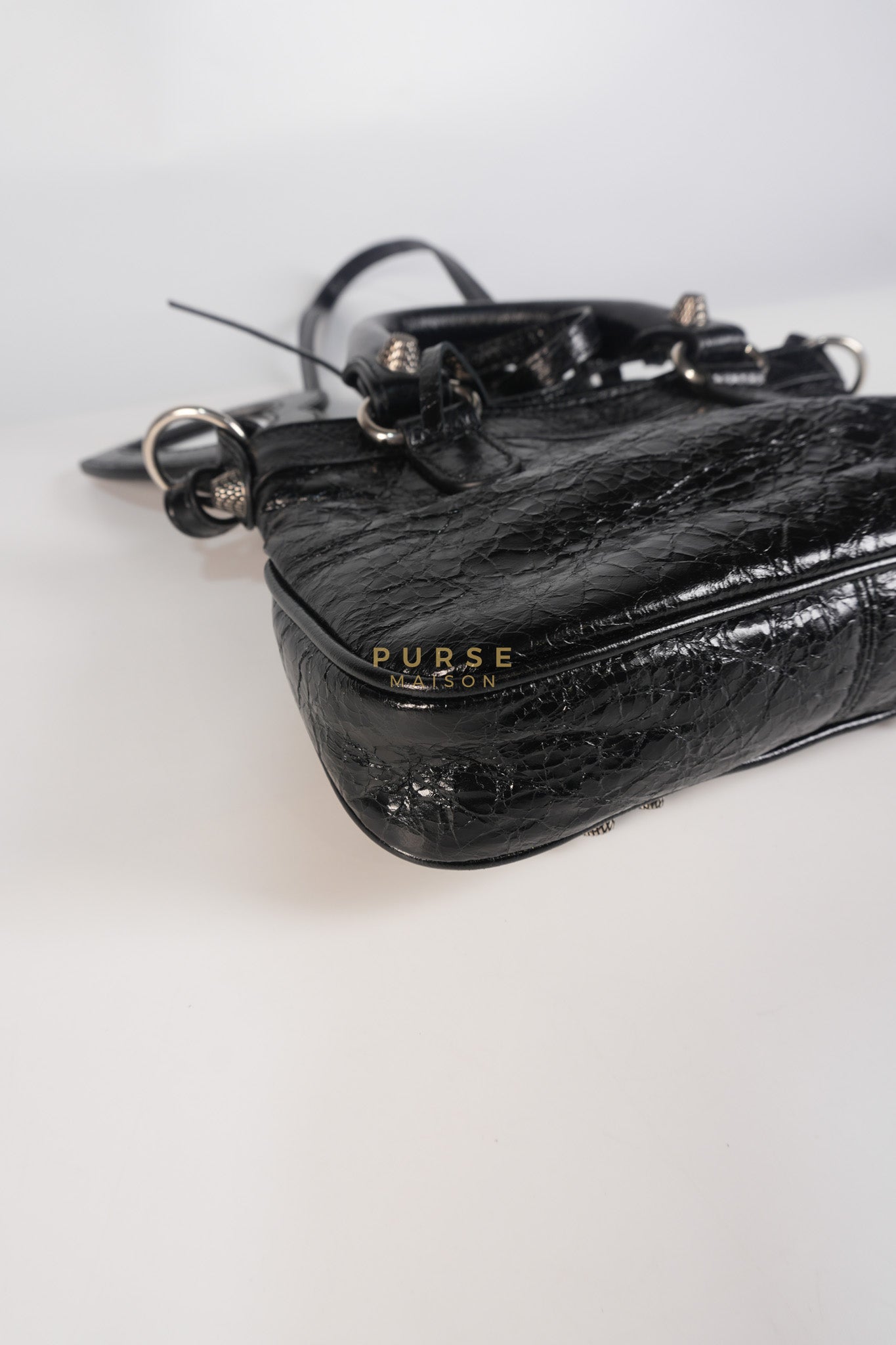 Neo Cagole Mini in Black Lambskin Leather | Purse Maison Luxury Bags Shop