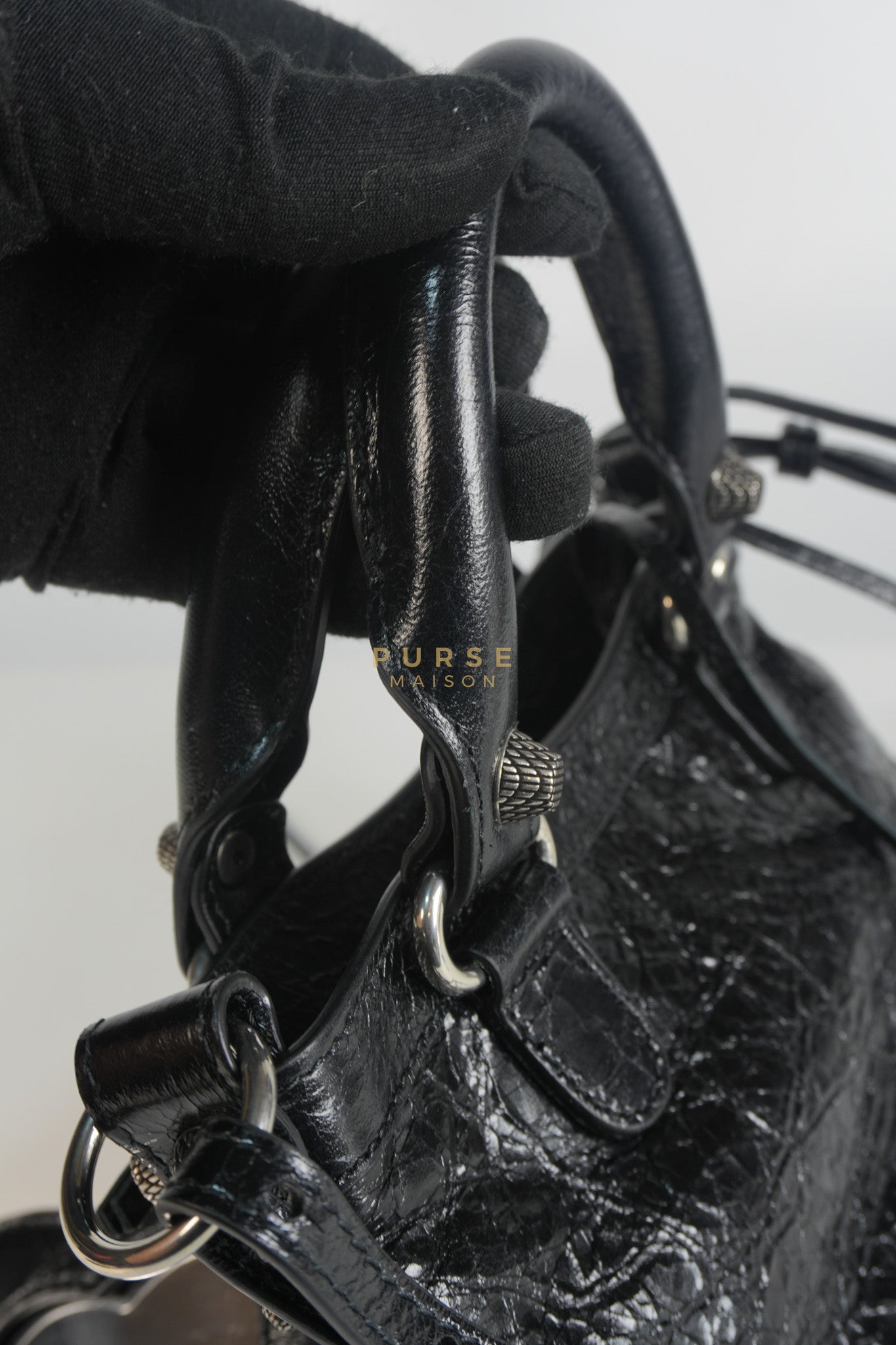 Neo Cagole Mini in Black Lambskin Leather | Purse Maison Luxury Bags Shop