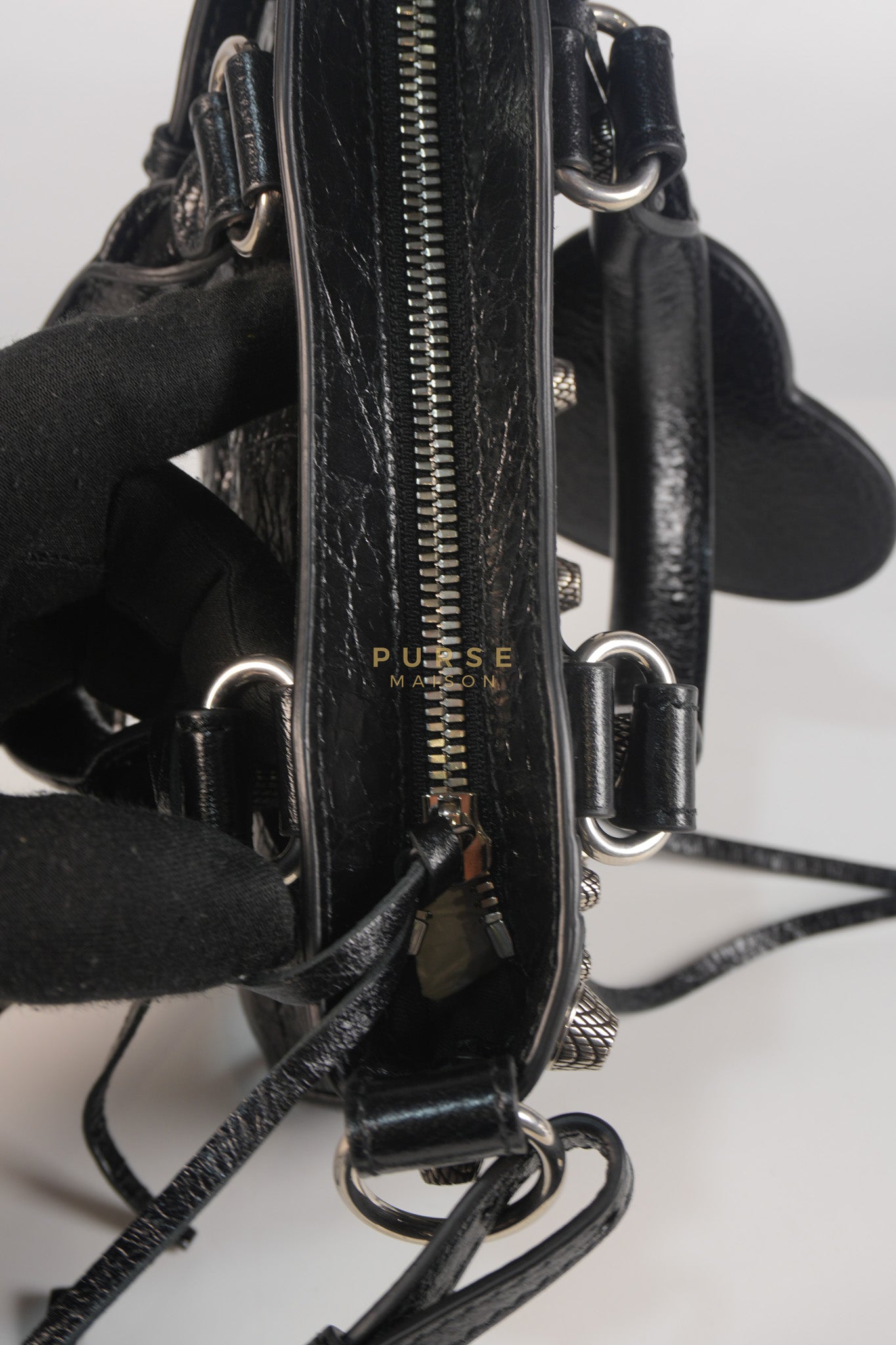 Neo Cagole Mini in Black Lambskin Leather | Purse Maison Luxury Bags Shop