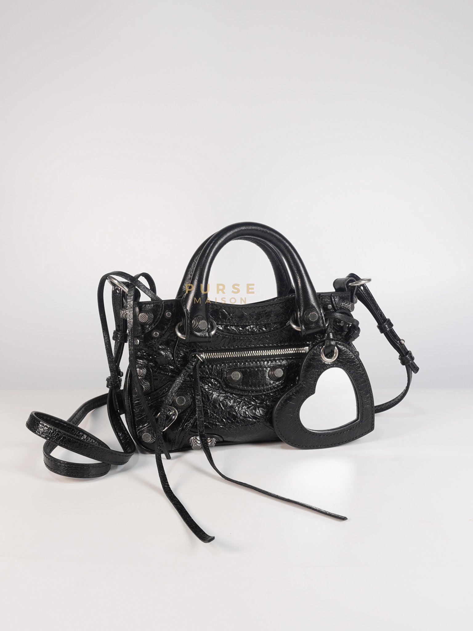 Neo Cagole Mini in Black Lambskin Leather | Purse Maison Luxury Bags Shop