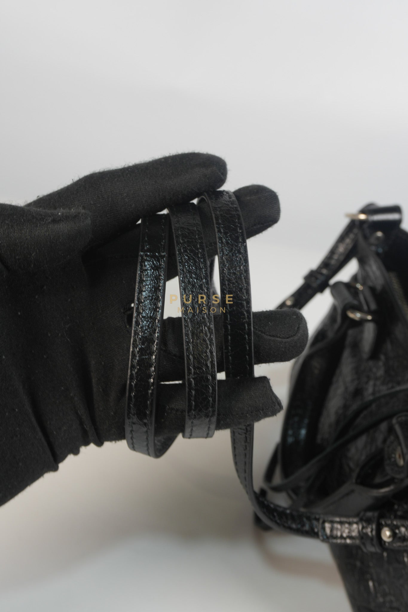 Neo Cagole Mini in Black Lambskin Leather | Purse Maison Luxury Bags Shop