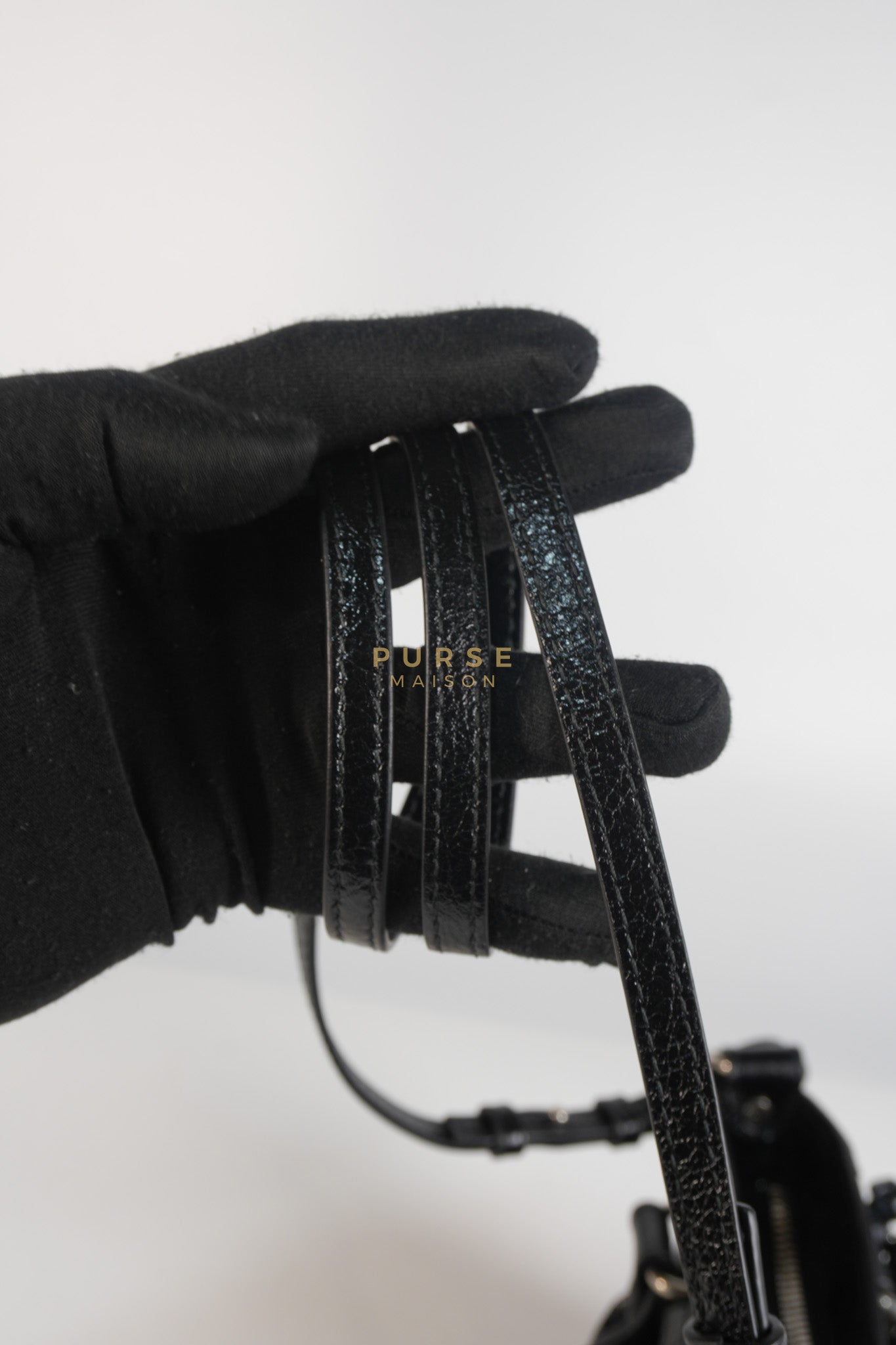Neo Cagole Mini in Black Lambskin Leather | Purse Maison Luxury Bags Shop