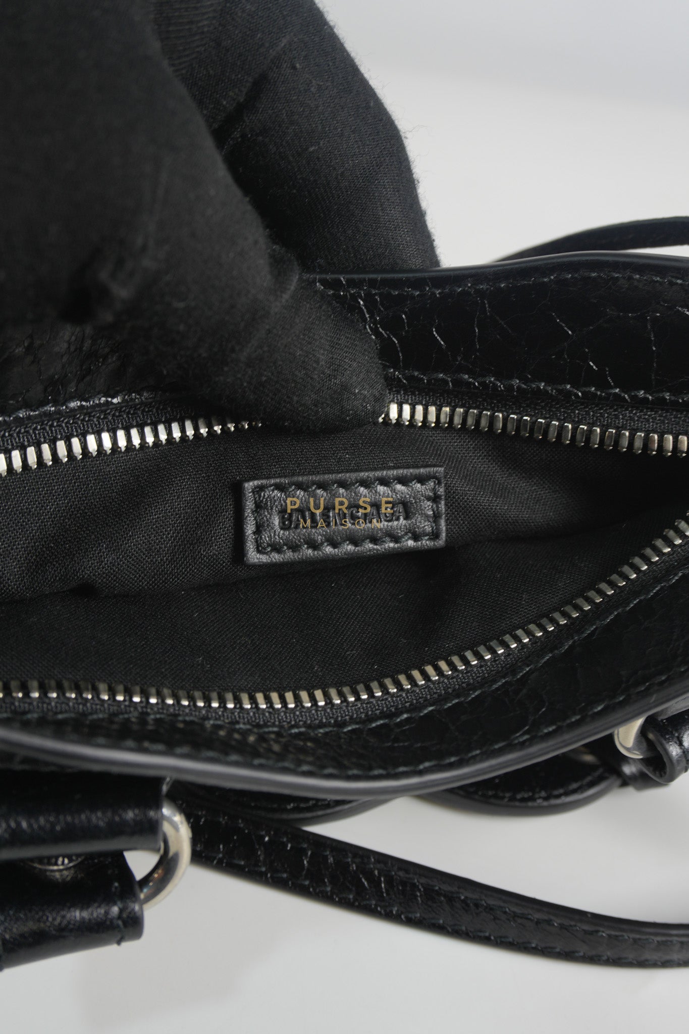Neo Cagole Mini in Black Lambskin Leather | Purse Maison Luxury Bags Shop