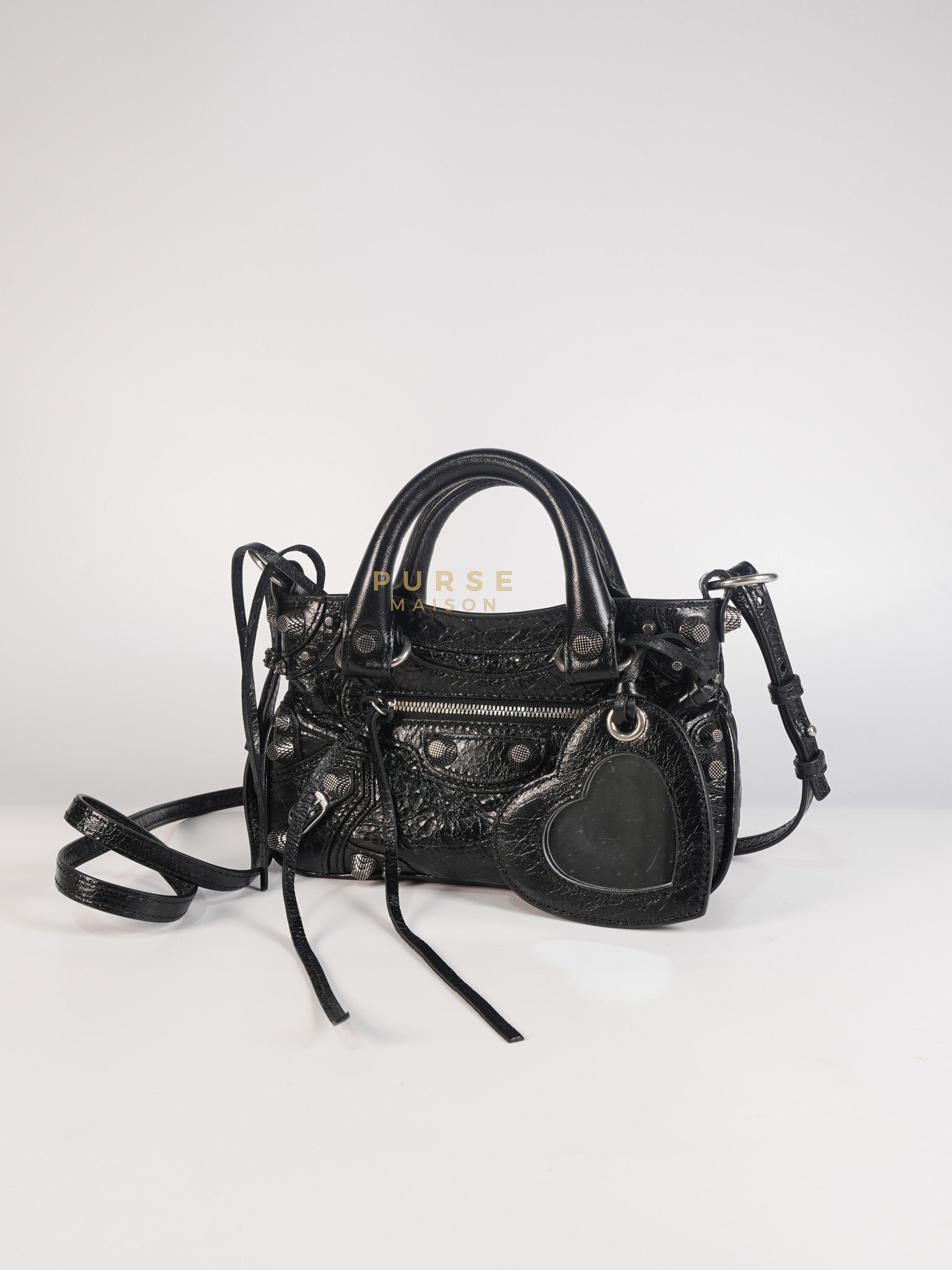 Neo Cagole Mini in Black Lambskin Leather | Purse Maison Luxury Bags Shop