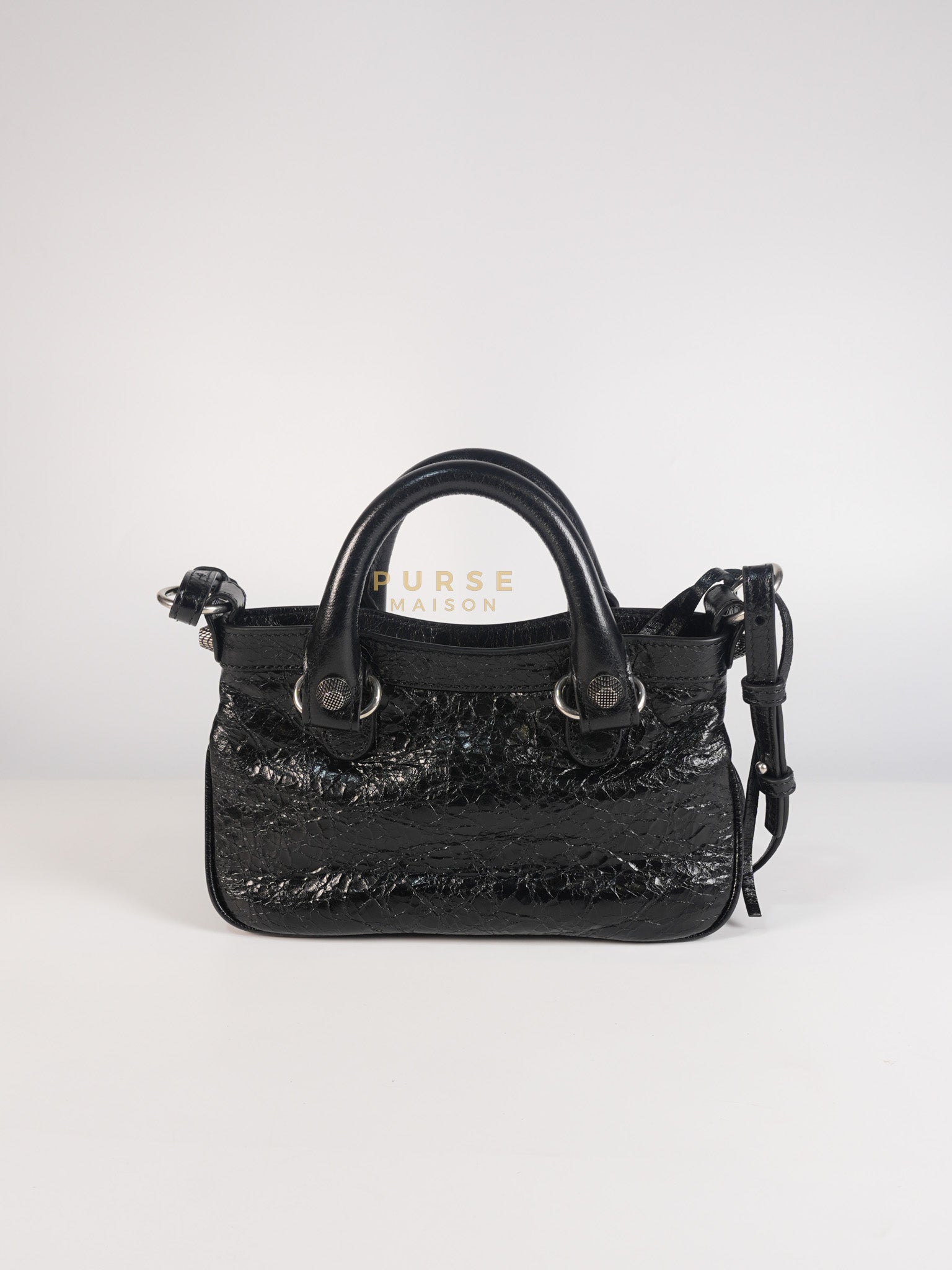 Neo Cagole Mini in Black Lambskin Leather | Purse Maison Luxury Bags Shop