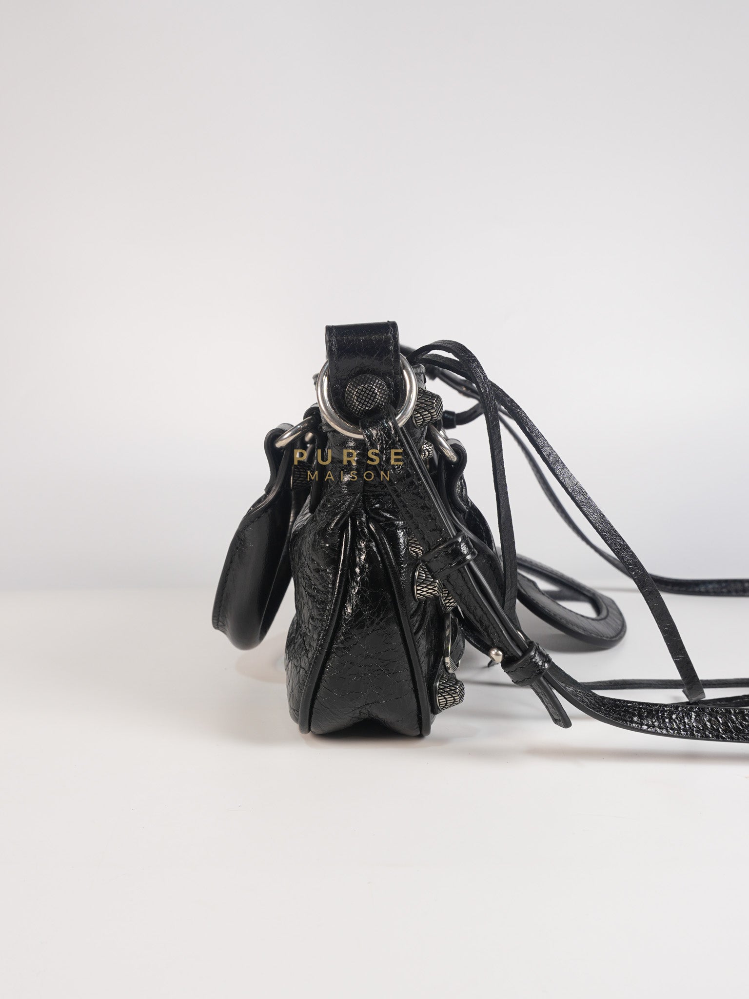 Neo Cagole Mini in Black Lambskin Leather | Purse Maison Luxury Bags Shop